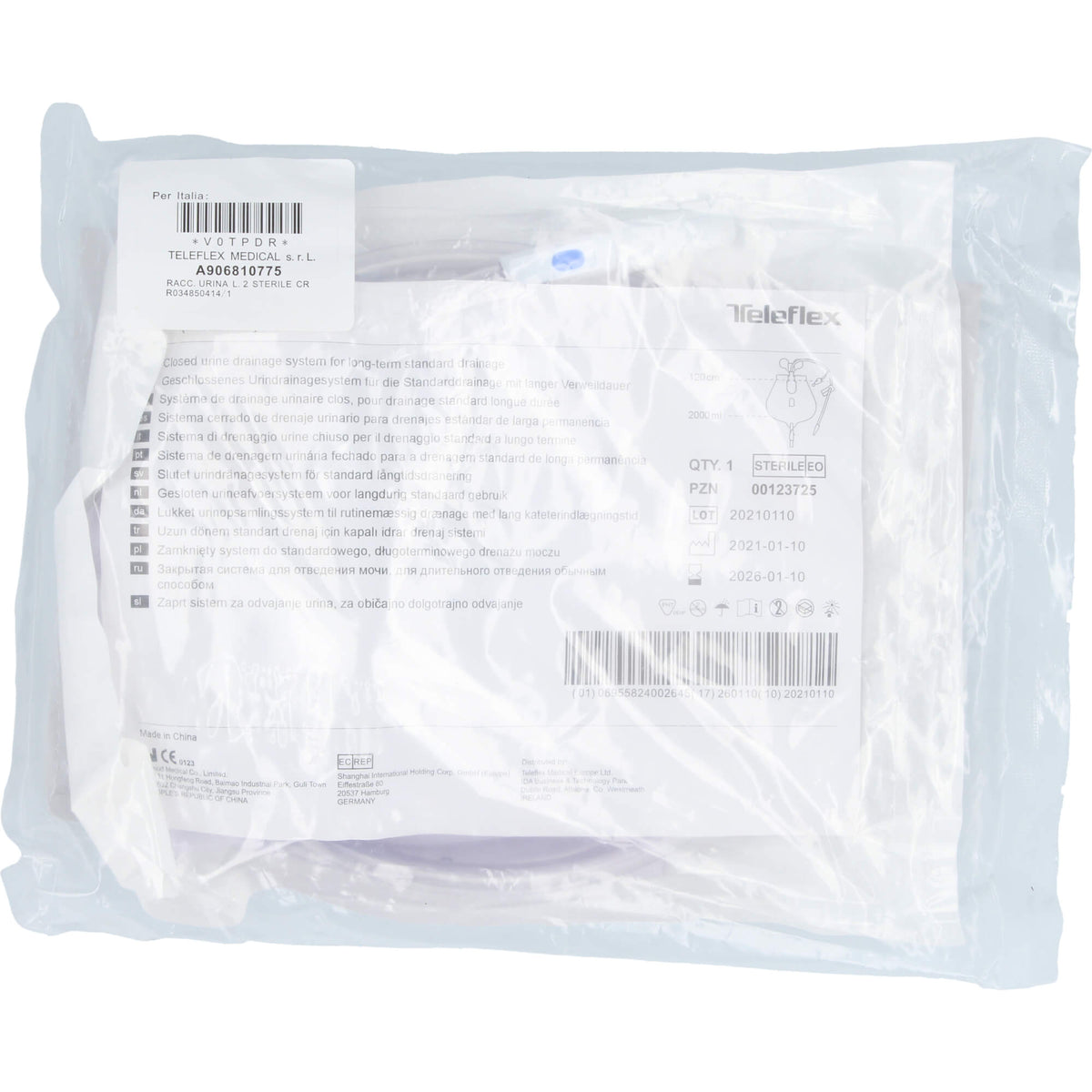 URINBEUTEL S-Bag 2 l 120 cm 1 St