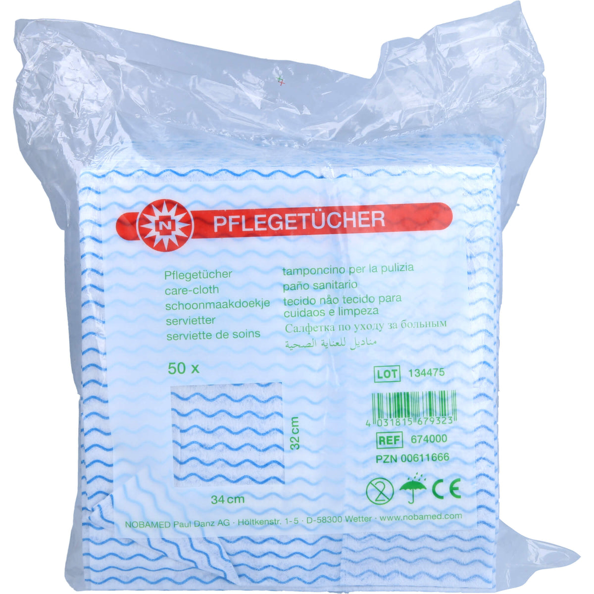 PFLEGETÜCHER 32x34 cm 50 St