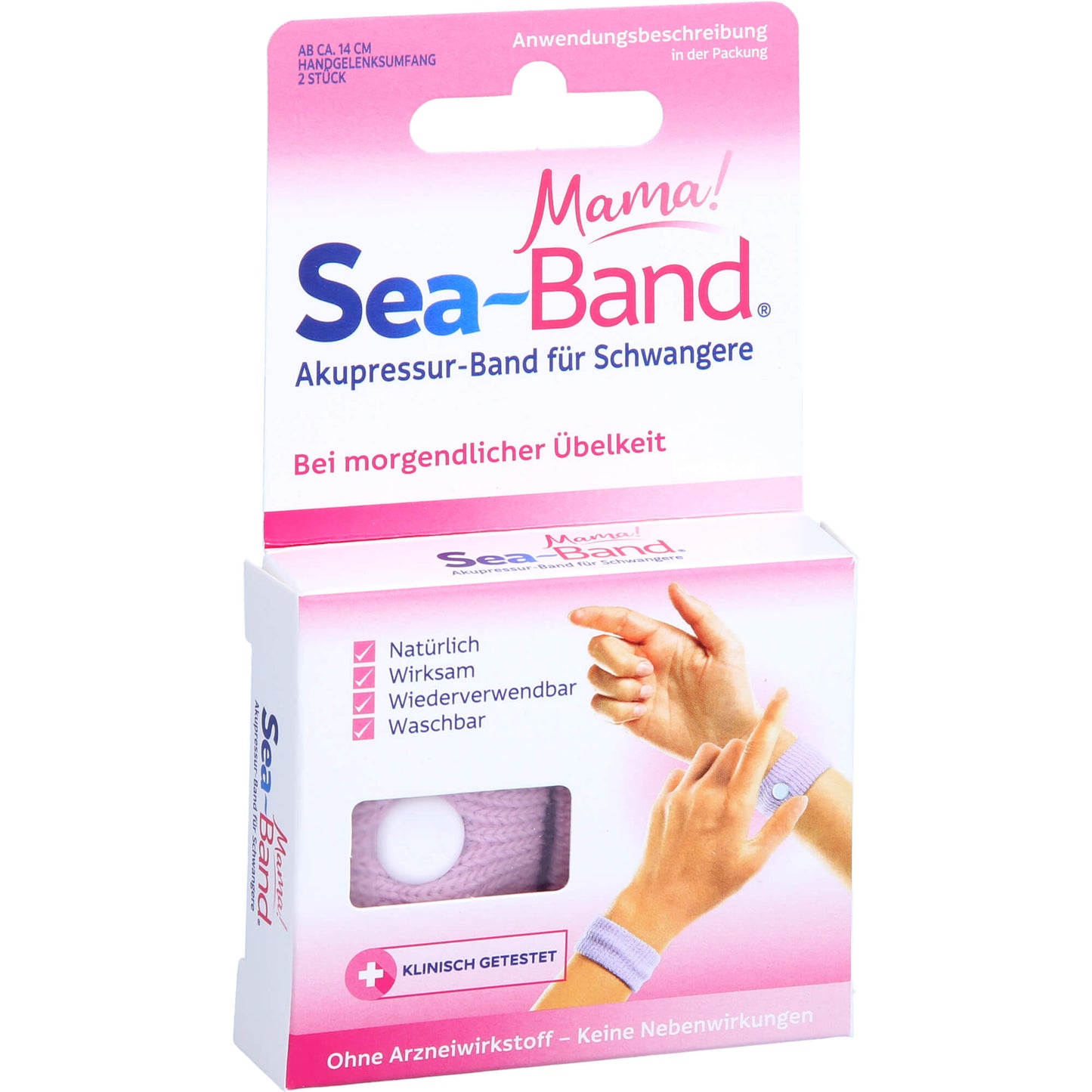 SEA-BAND Mama Akupressurband f.Schwangere 2 St