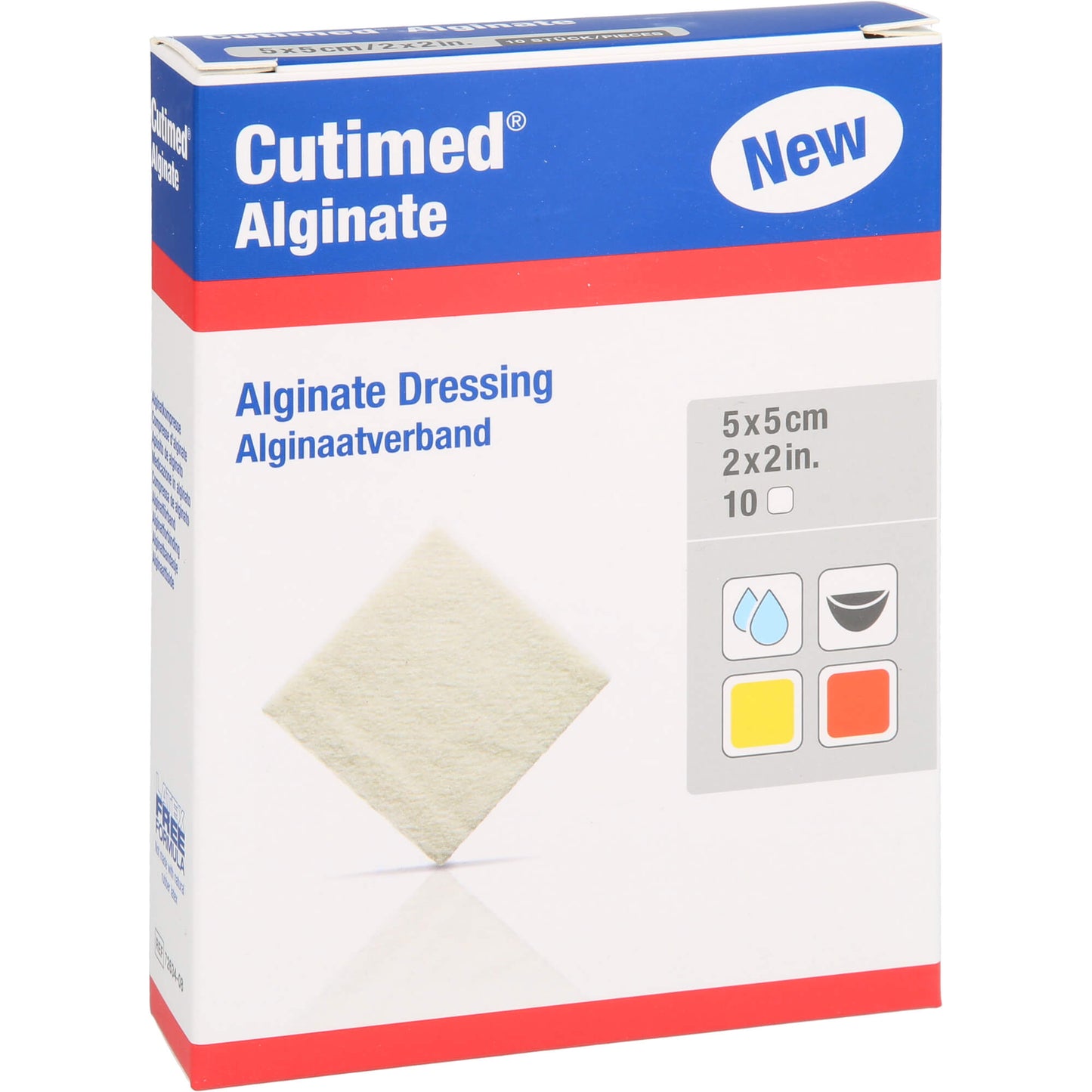 CUTIMED Alginate Alginatkompressen 5x5 cm 10 St