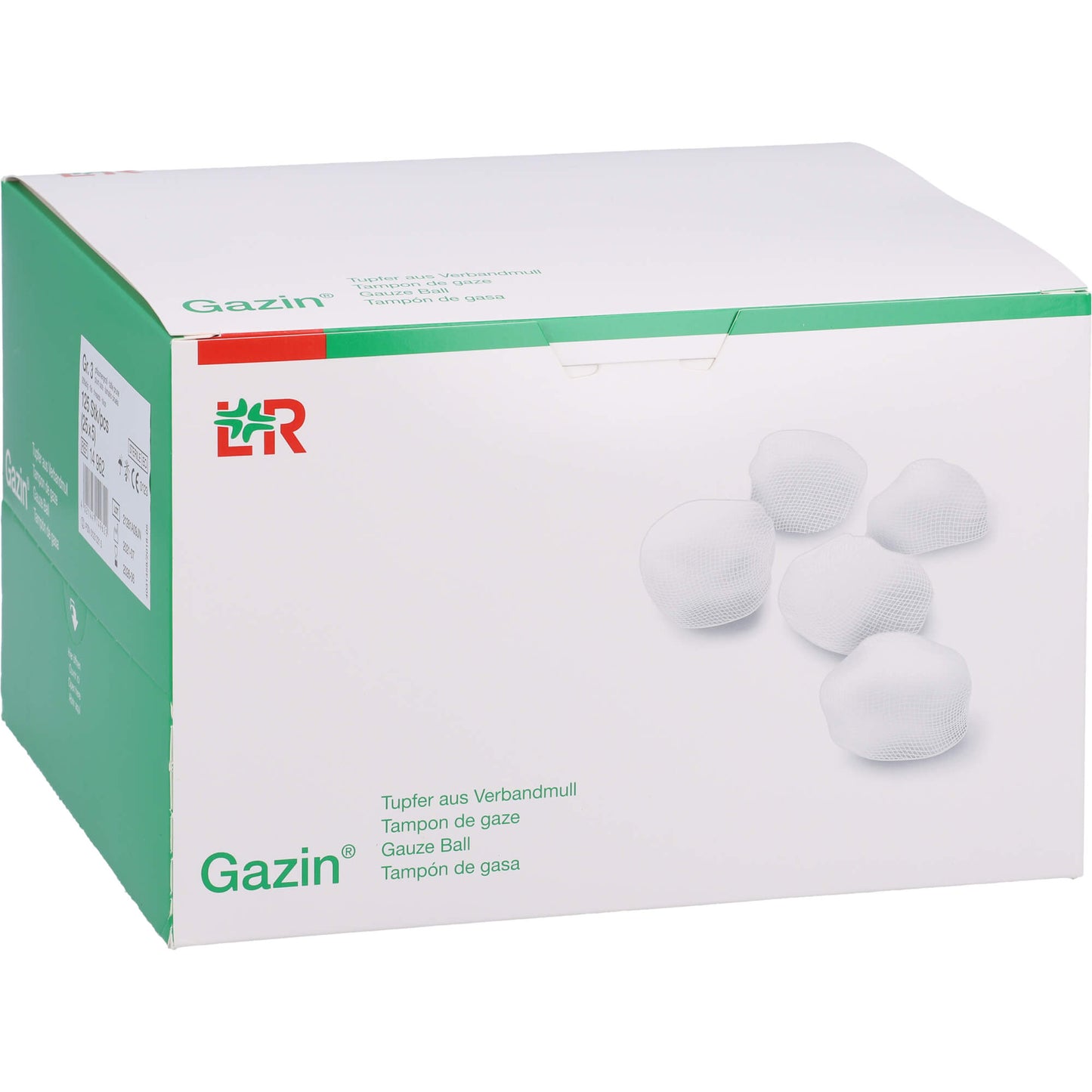 GAZIN Tupfer pflaum.steril 2+3 Schutzr.o.RK 125 St