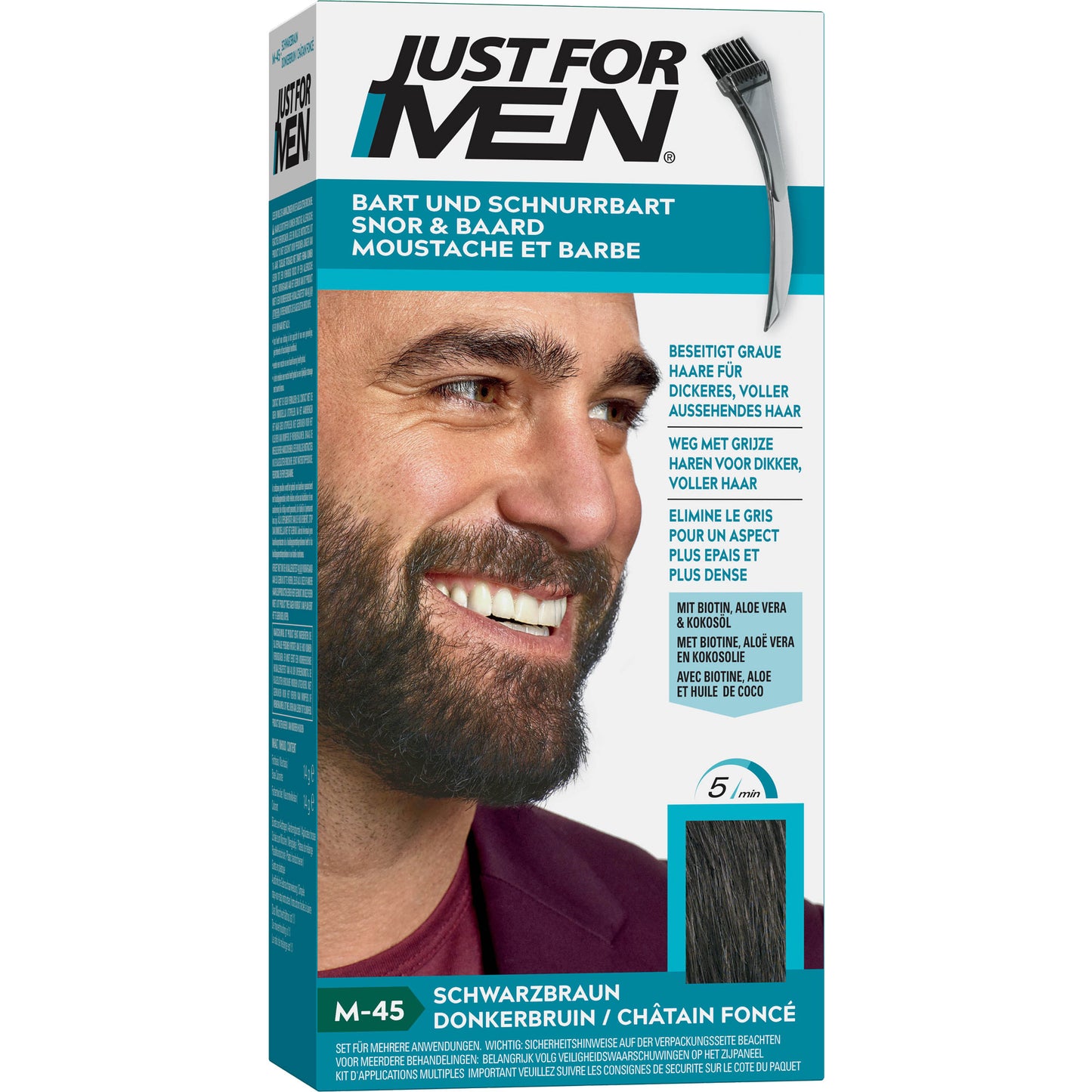 JUST for men Brush in Color Gel schwarzbraun 28.4 ml