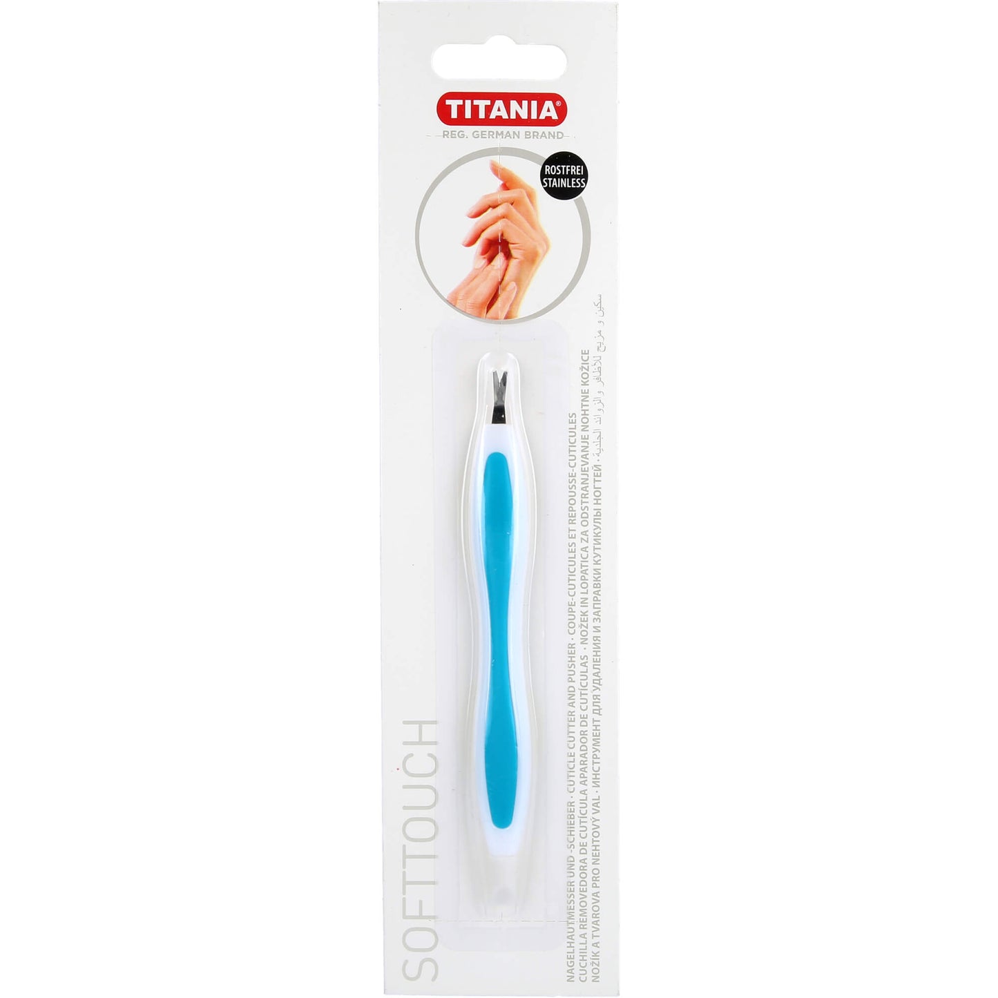 NAGELHAUTMESSER+Schieber Softtouch TITANIA 1 St