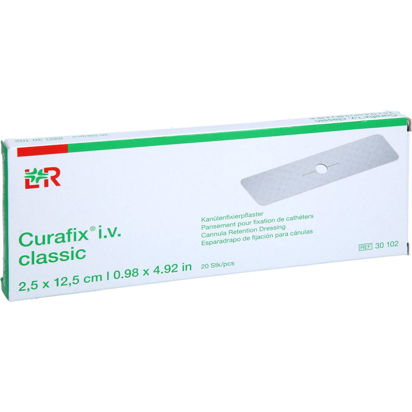 CURAFIX i.v. classic Pflaster 2,5x12,5 cm 20 St