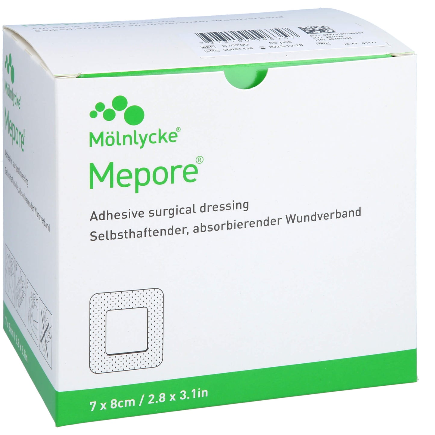 MEPORE Wundverband steril 7x8 cm 55 St