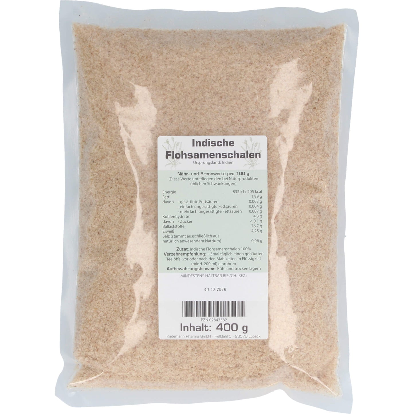 INDISCHE Flohsamenschalen 400 g