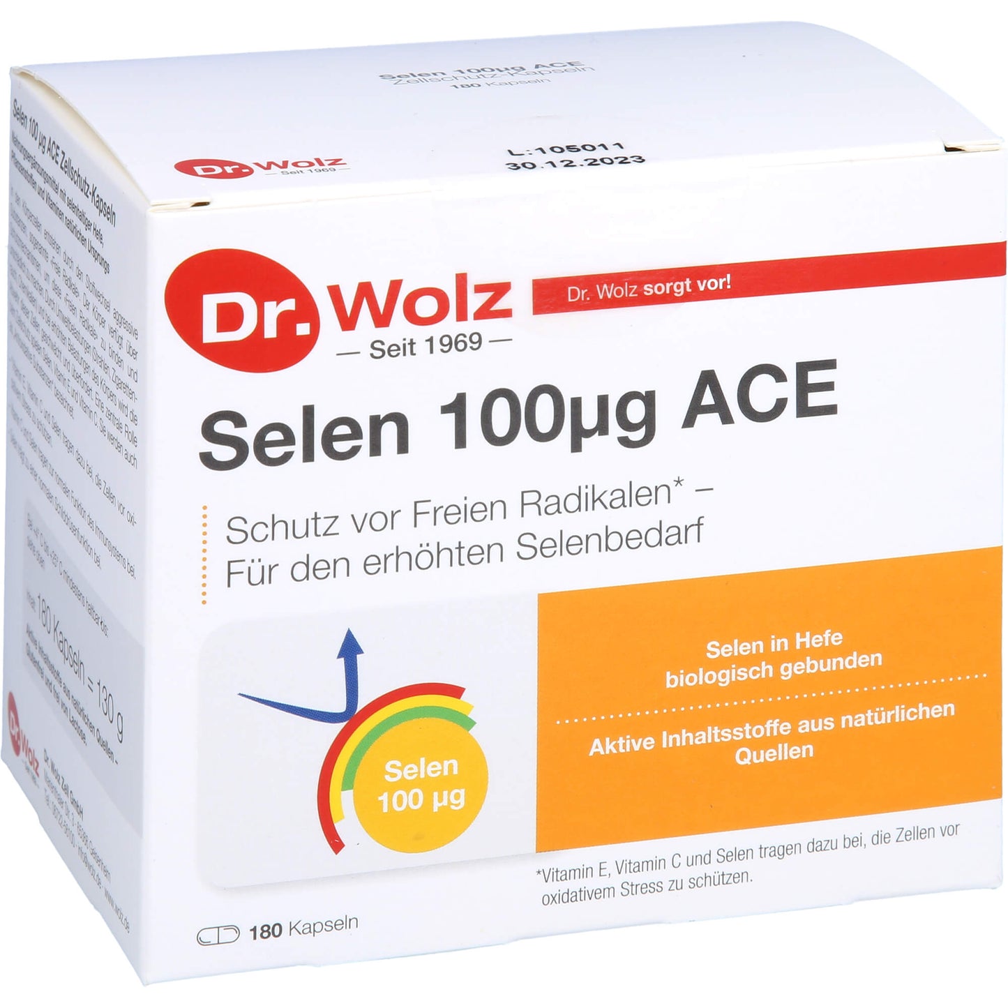 SELEN ACE 100 µg 180 Tage Kapseln 180 St