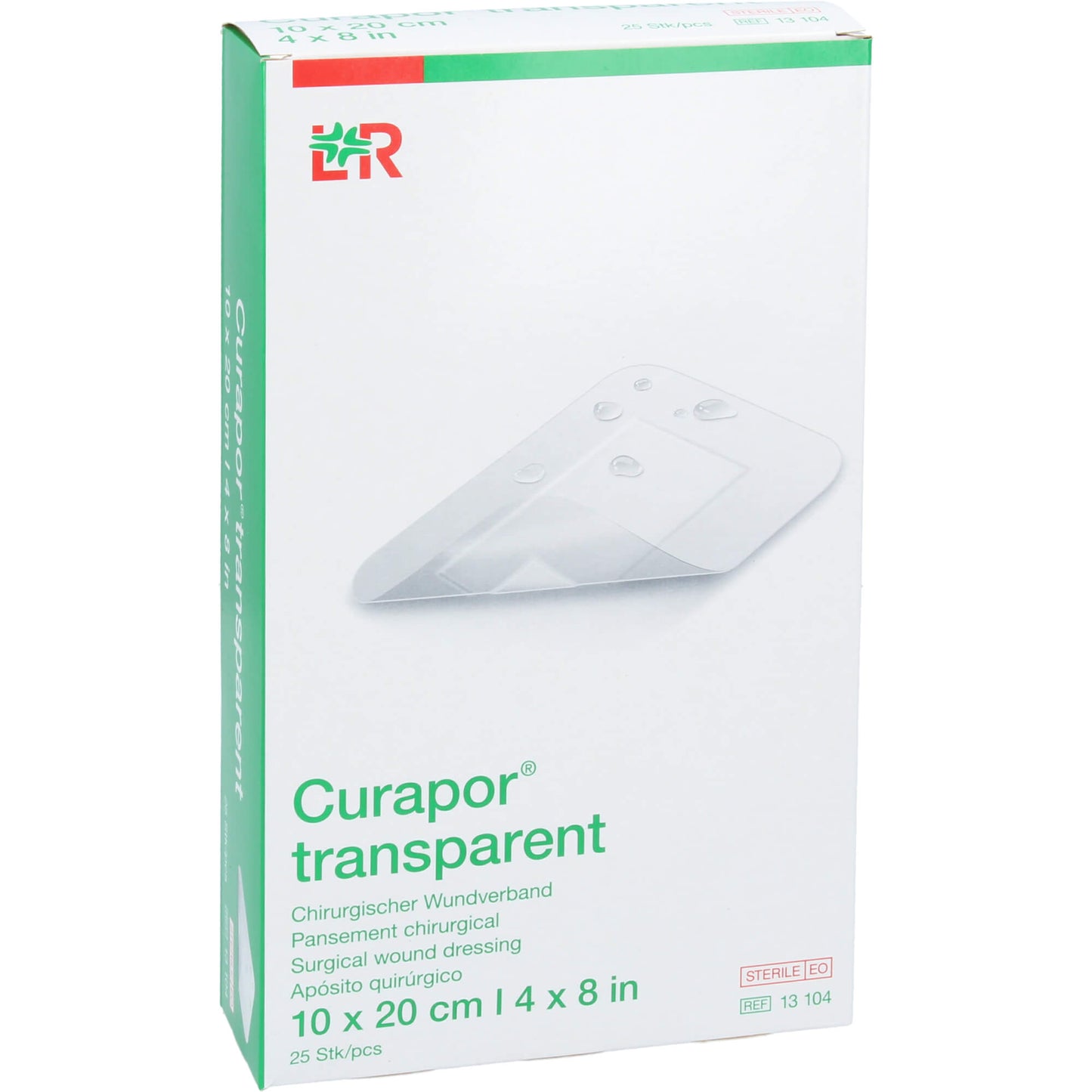 CURAPOR Wundverband steril transparent 10x20 cm 25 St