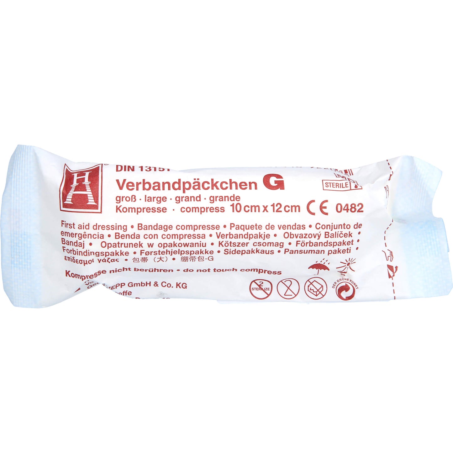VERBANDPÄCKCHEN 10x12 cm G steril 1 St