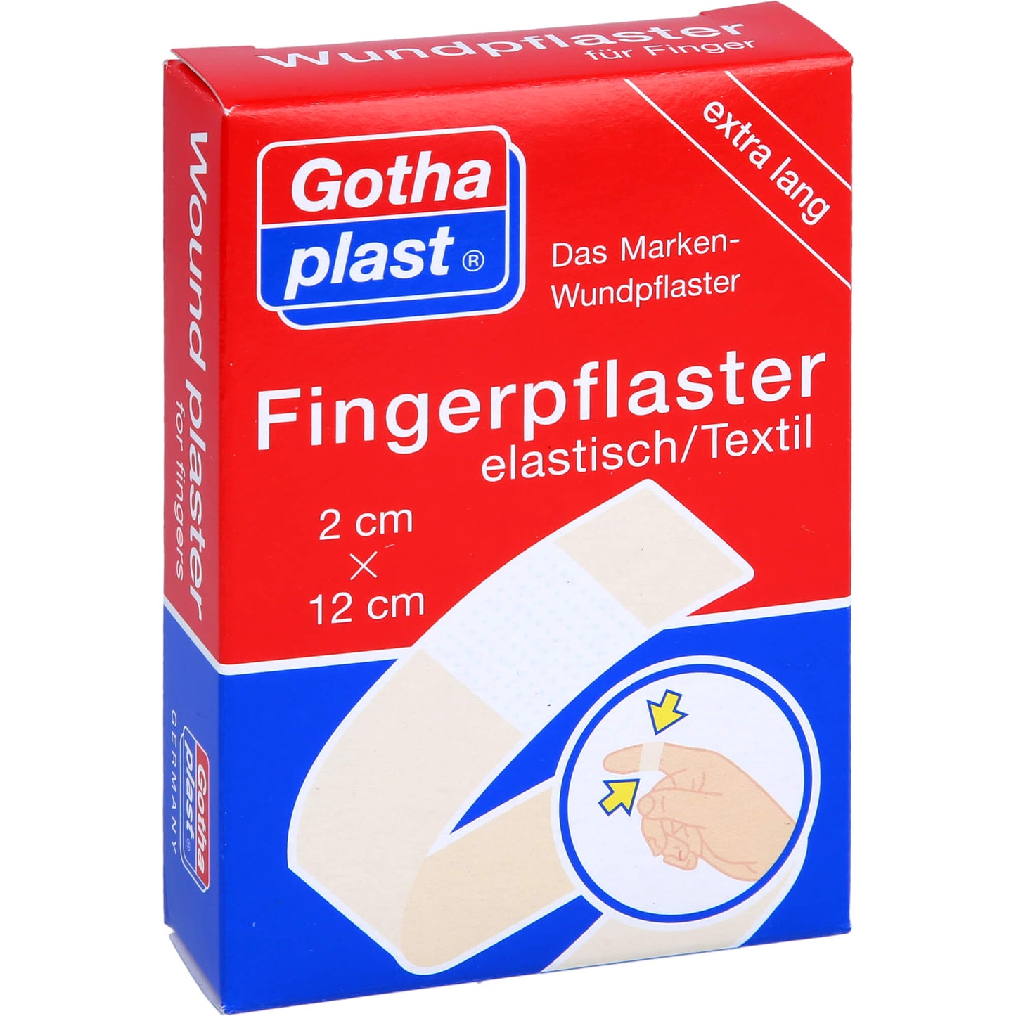 GOTHAPLAST Fingerverband 2x12 cm elastisch 5X2 St
