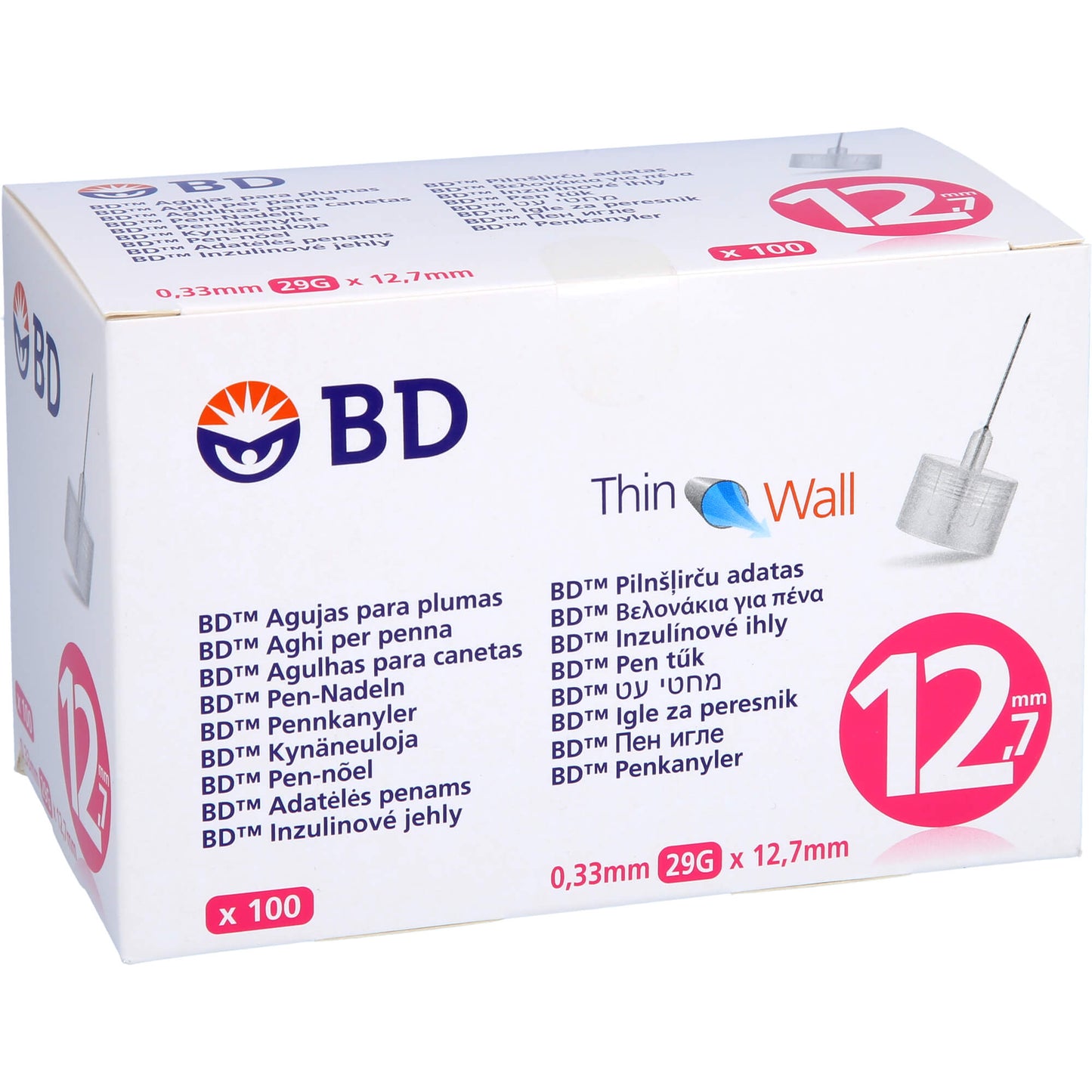 BD THIN Wall Pen-Nadeln 0,33 29 Gx12,7 mm 100 St