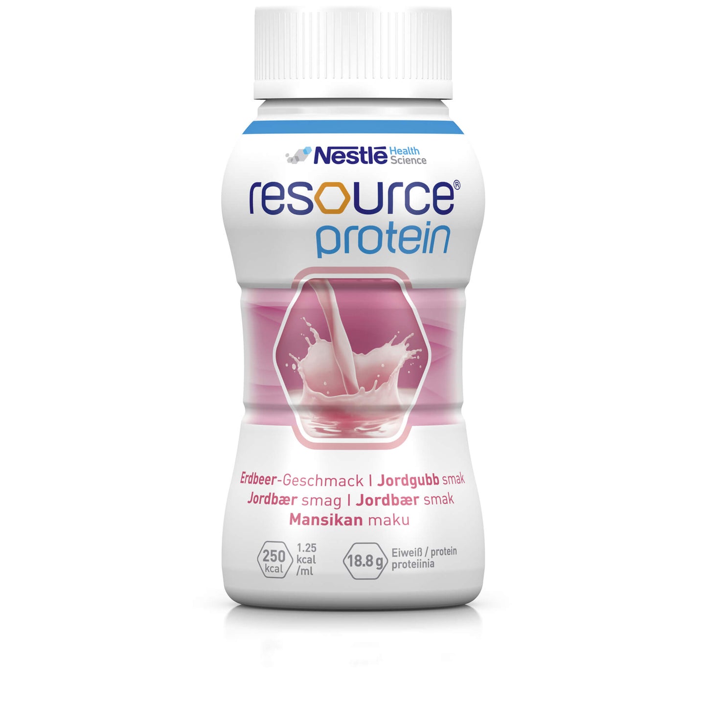 RESOURCE Protein Drink Erdbeer 4X200 ml