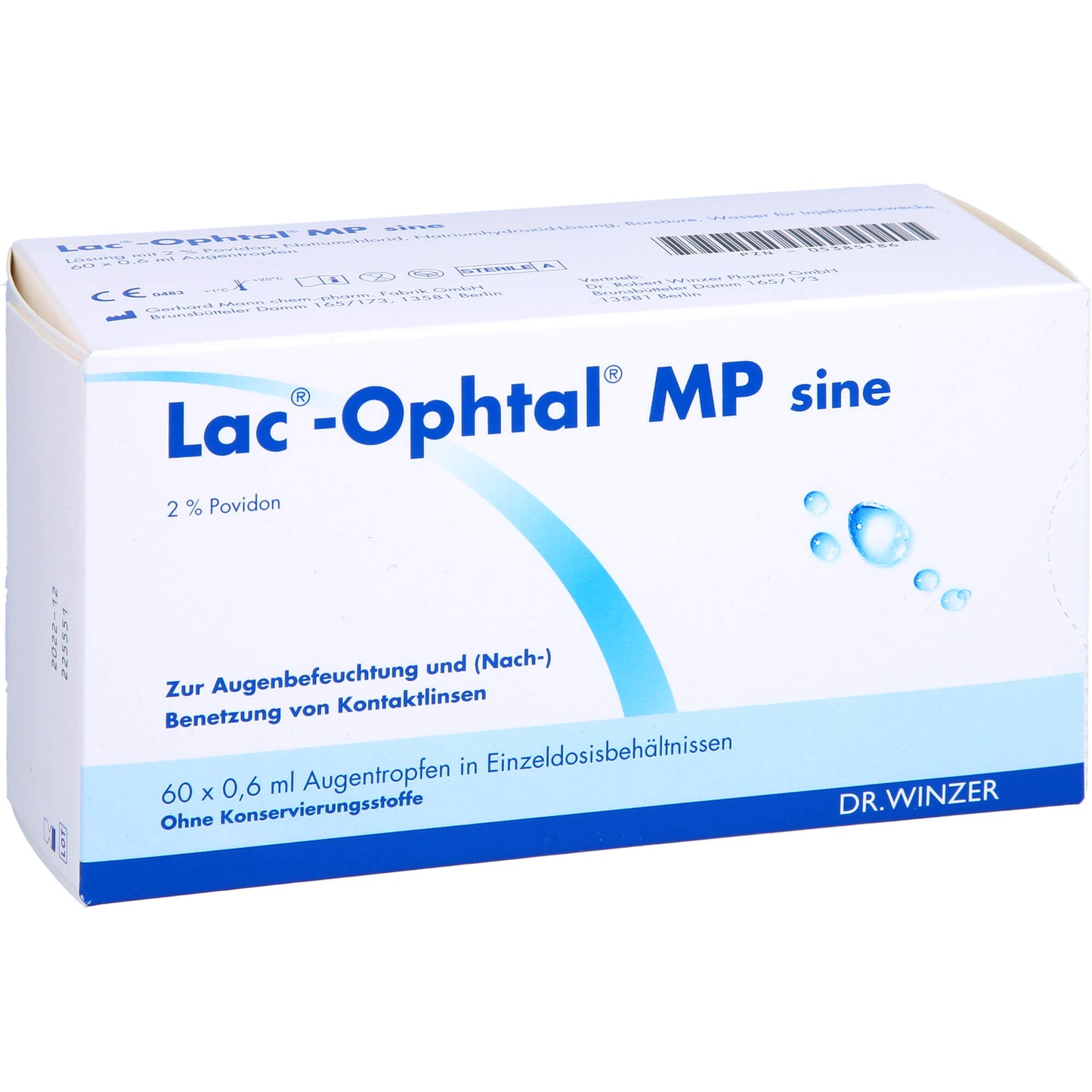 LAC OPHTAL MP sine Augentropfen 60X0.6 ml
