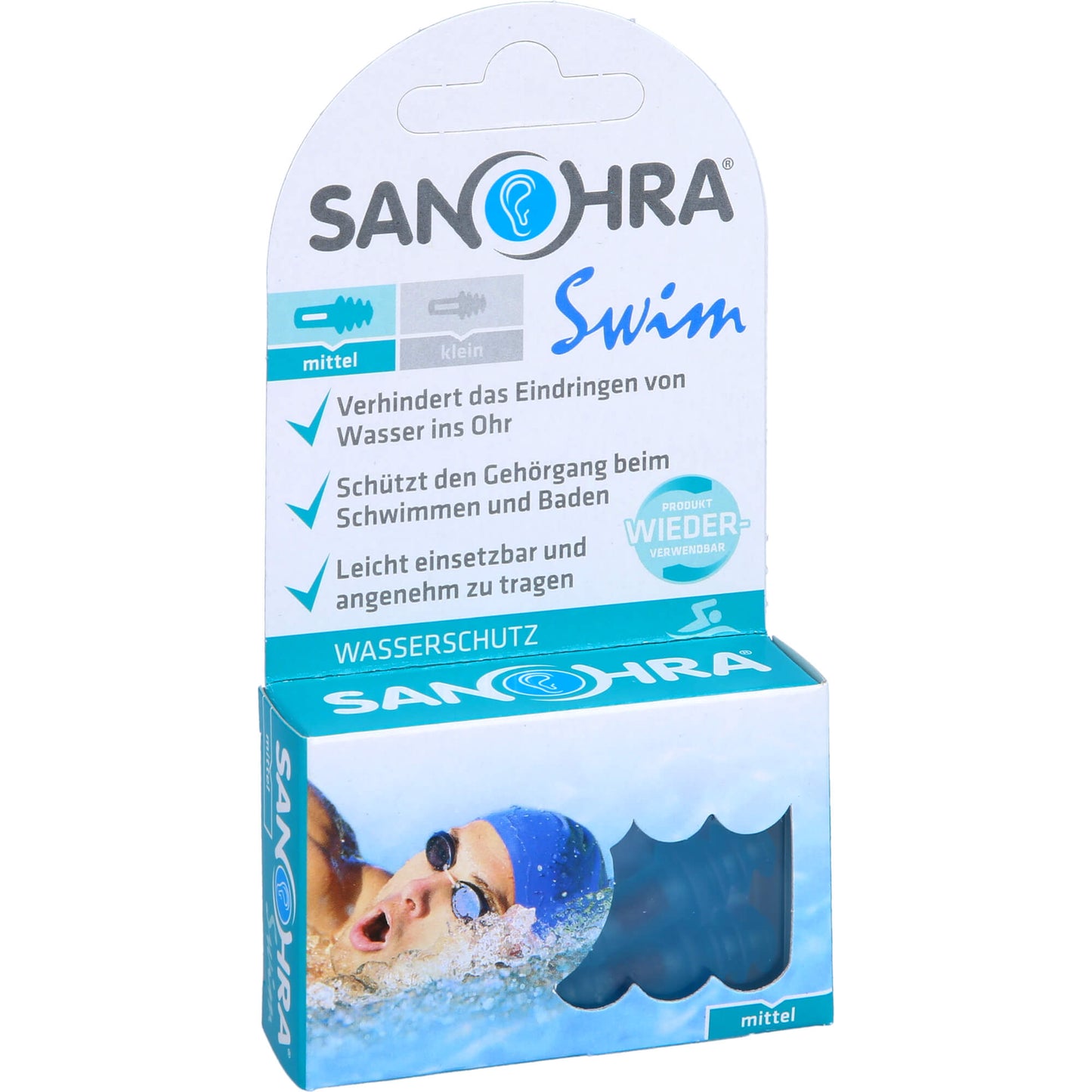 SANOHRA swim Ohrenschutz f.Erwachsene 2 St