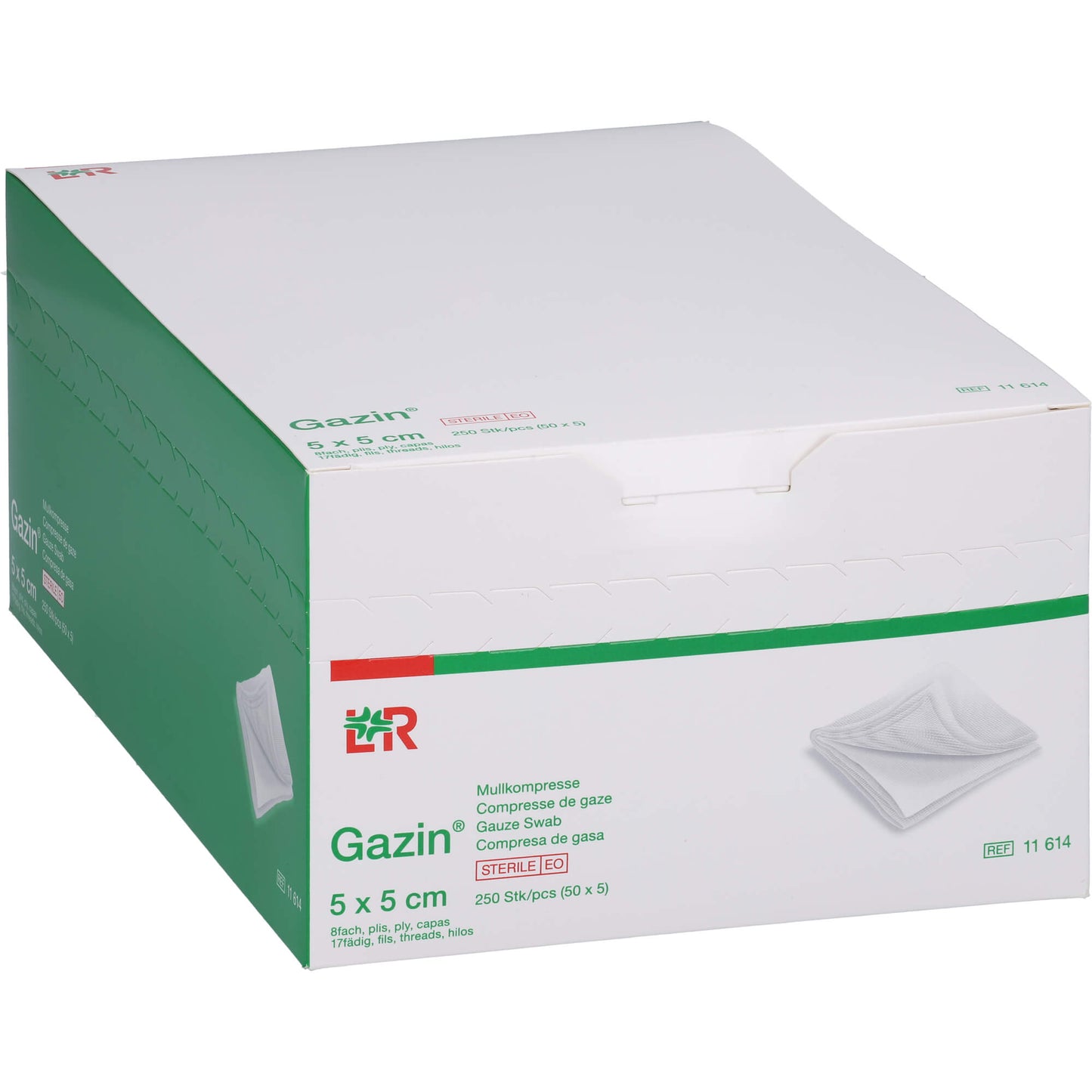 GAZIN Mullkomp.5x5 cm steril 8fach 50X5 St