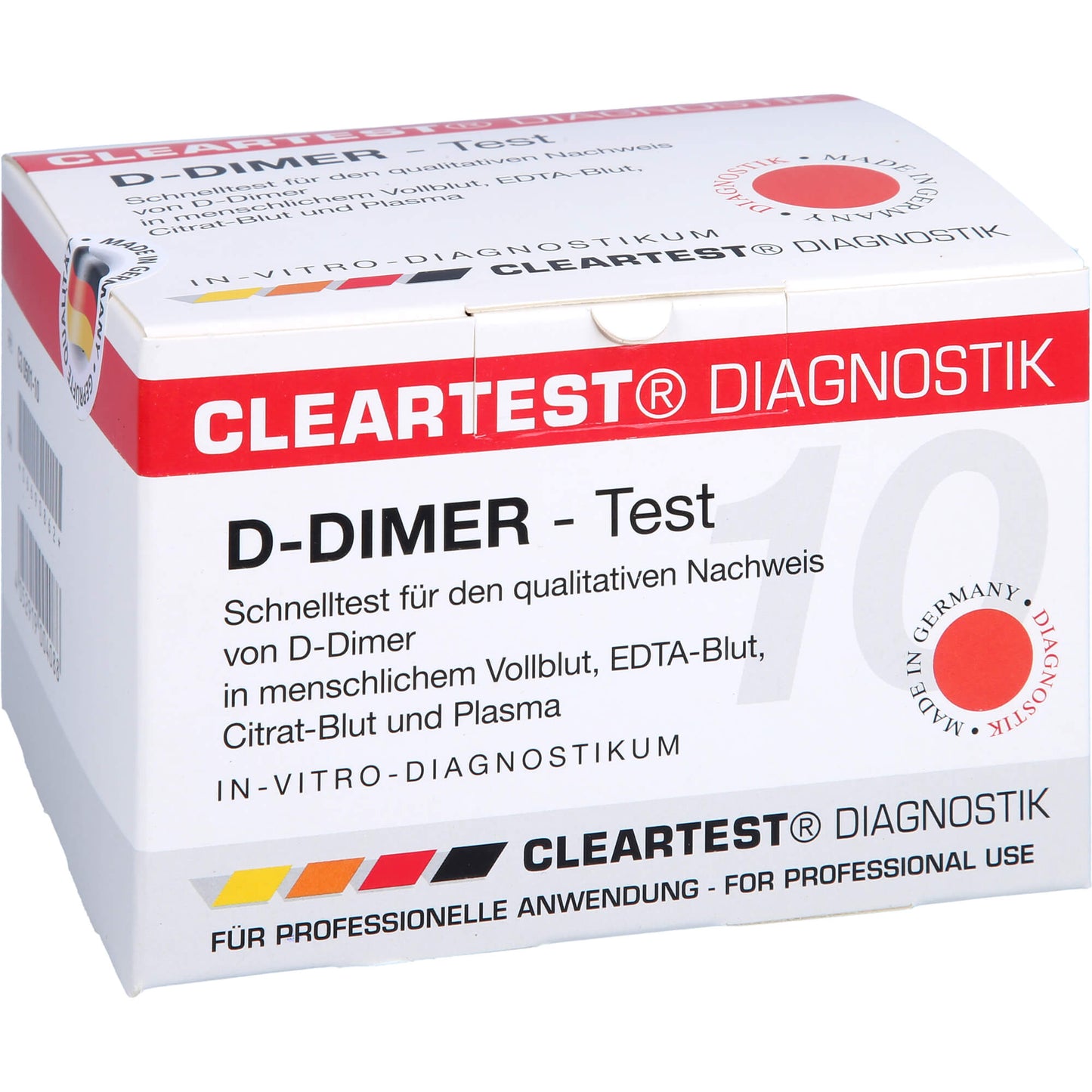 D-DIMER Cleartest Vollblut TVT LE DIC 10 St