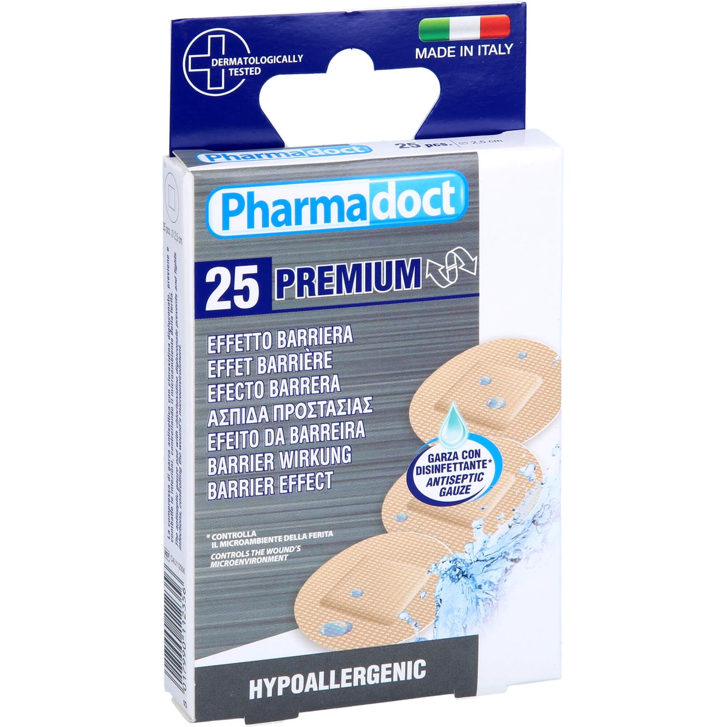BLUTSTILLENDES Pflaster Mull 2,5 cm rund 25 St