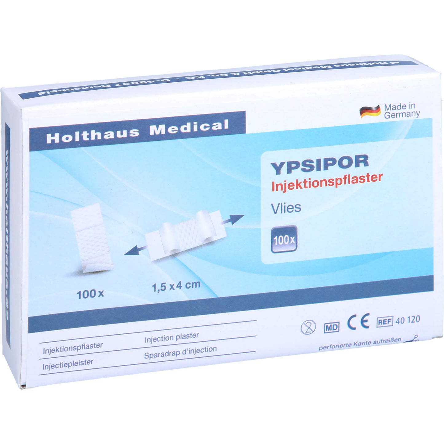 INJEKTIONSPFLASTER YPSIPOR 1,5x4 cm 100 St