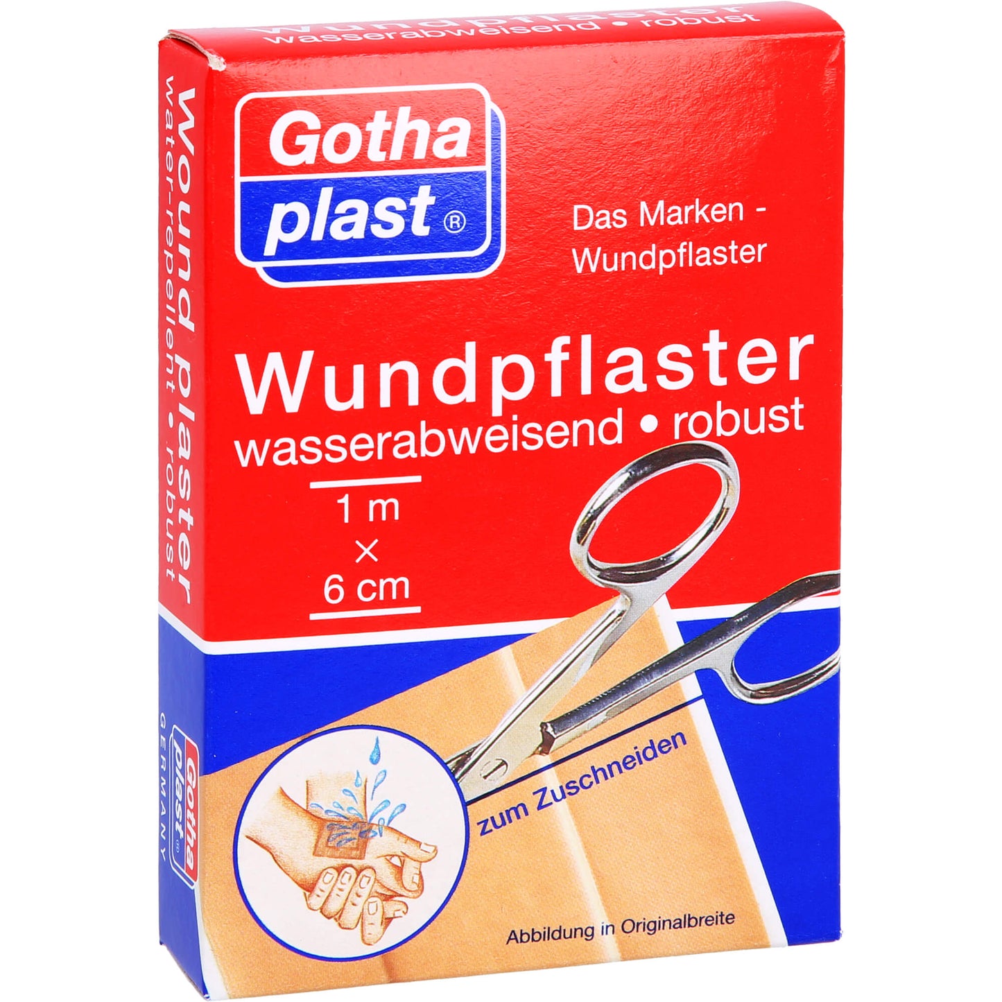 GOTHAPLAST Wundpfl.robust 6 cmx 1 m wasserabweis. 1 St