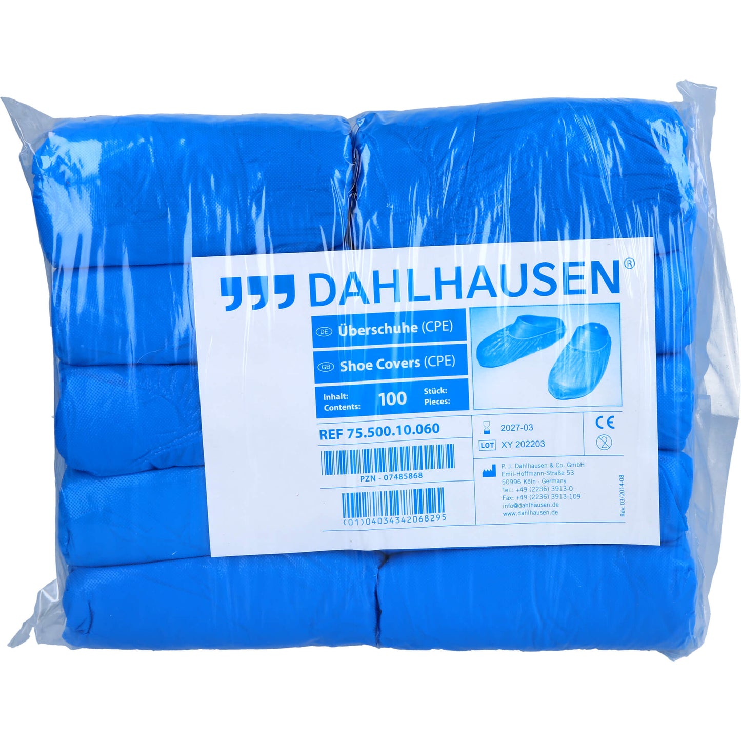ÜBERZIEHSCHUHE CPE blau 100 St
