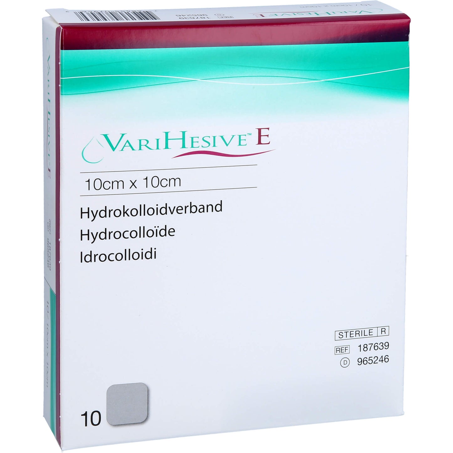 VARIHESIVE E 10x10 cm HKV hydroaktiv 10 St