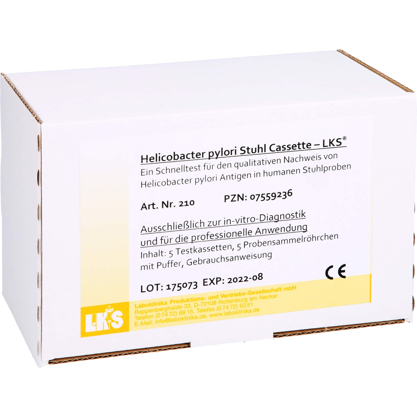HELICOBACTER Stuhltest LKS 5 St