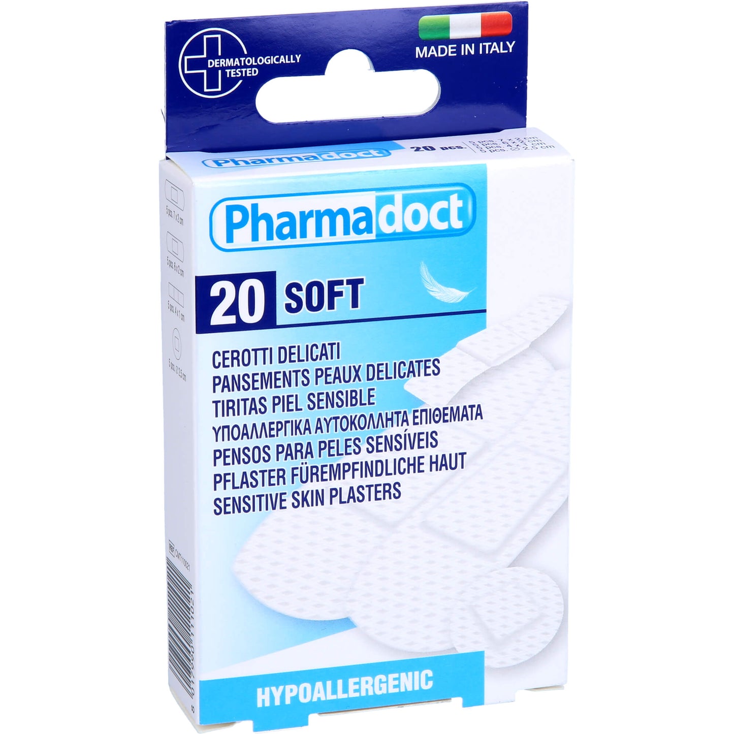 PFLASTER hypoallergen 4 Größ.wasserfest weiß 20 St