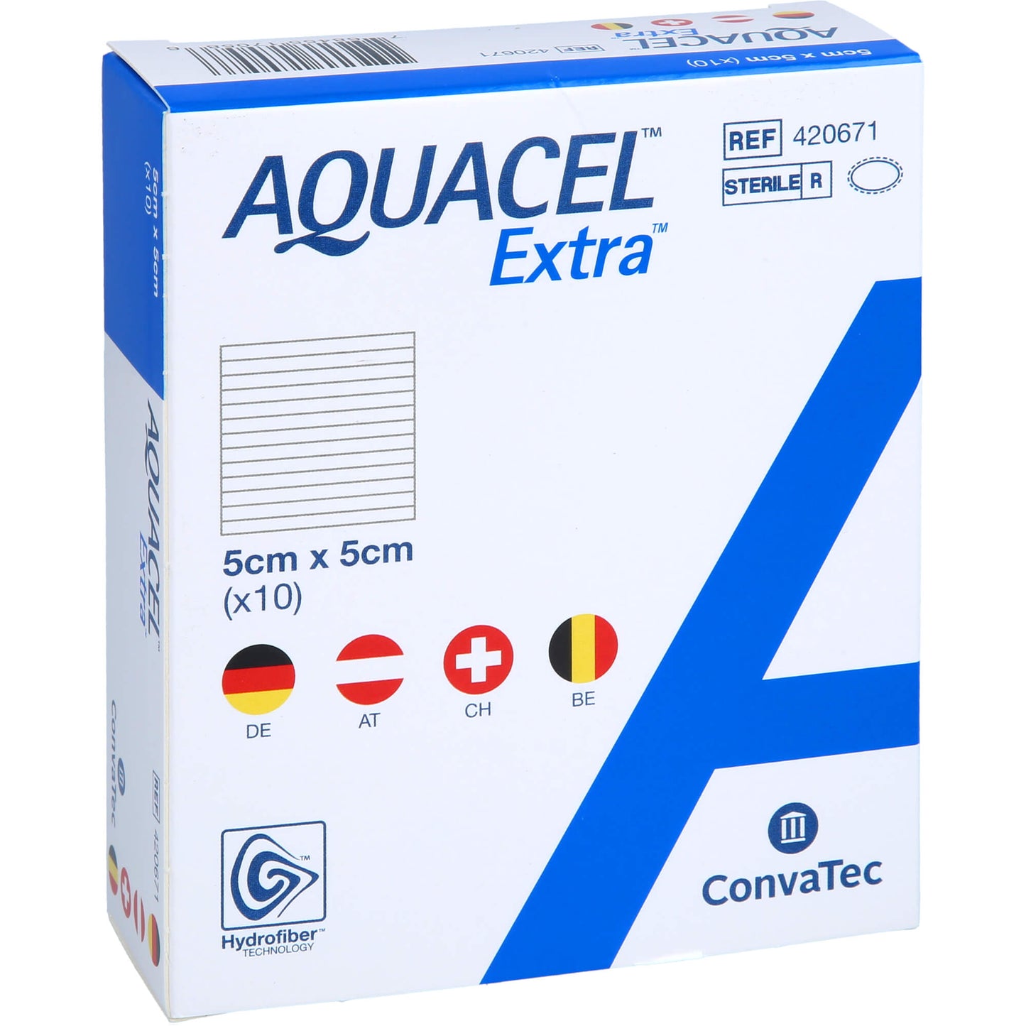 AQUACEL Extra 5x5 cm Verband 10 St