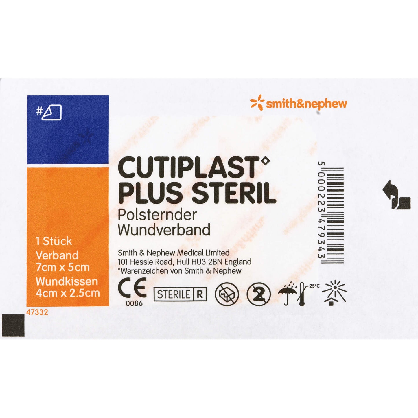 CUTIPLAST Plus steril 5x7 cm Verband 110 St