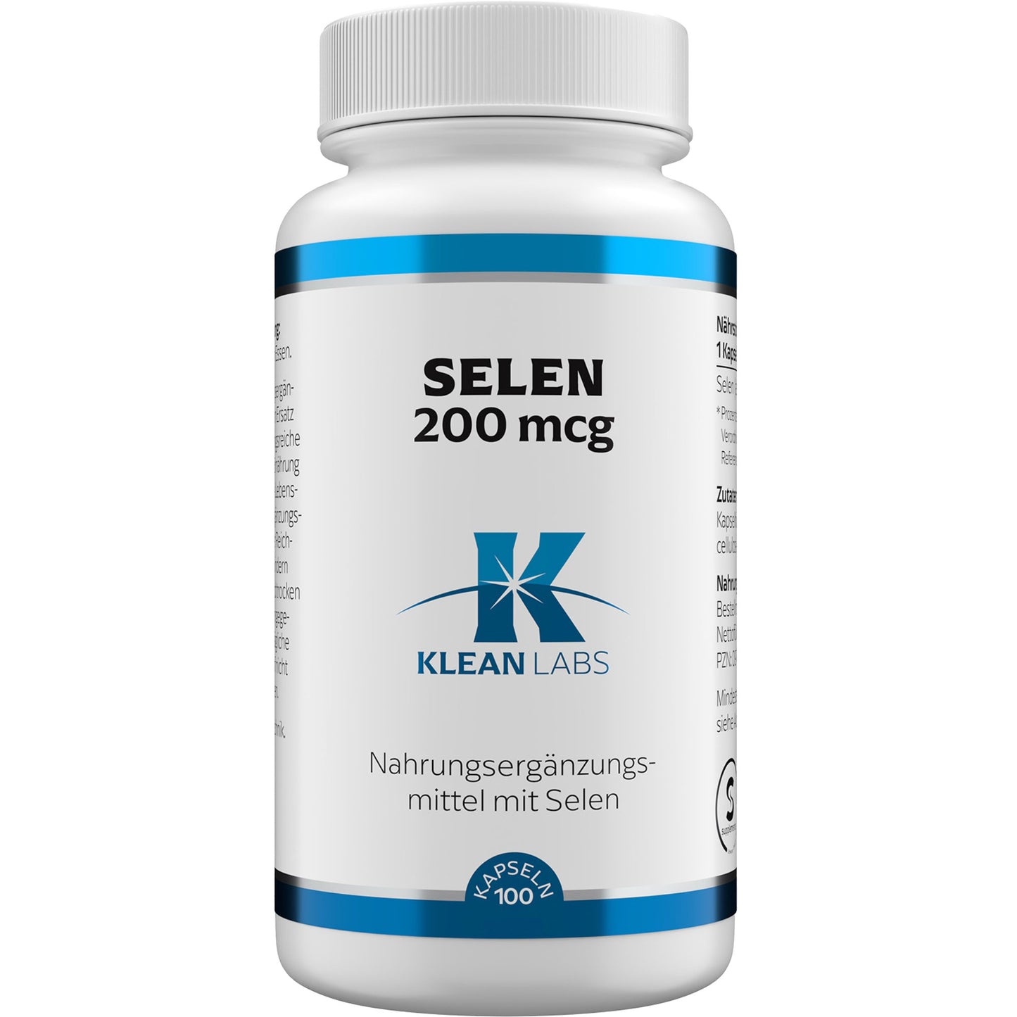 SELEN 200 µg KLEAN LABS Kapseln 100 St