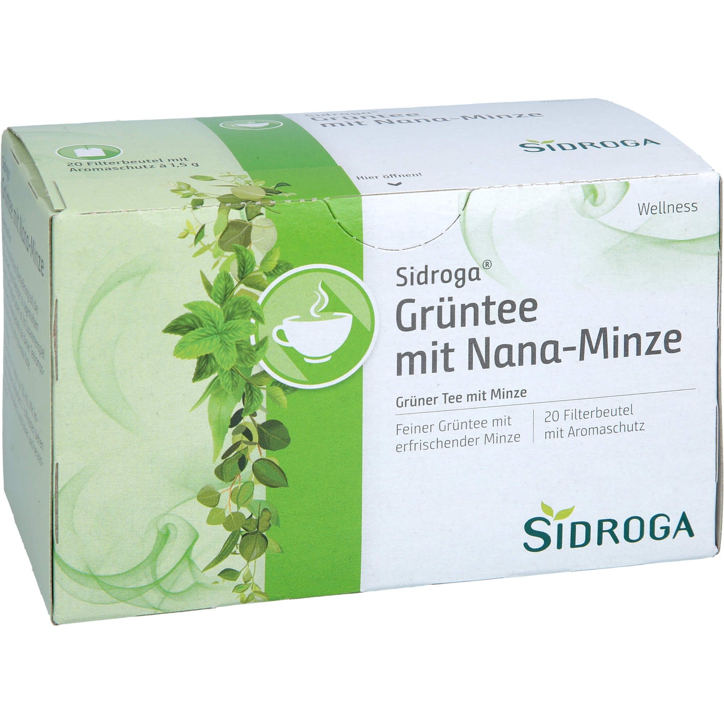 SIDROGA Wellness Grüntee m. Nana-Minze Filterb. 20X1.5 g