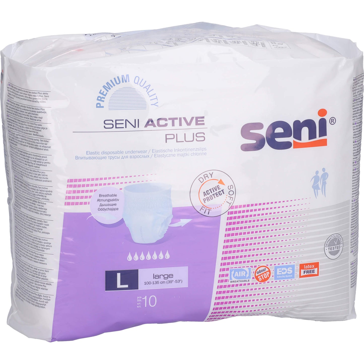 SENI Active Inkontinenzpants plus L 8X10 St