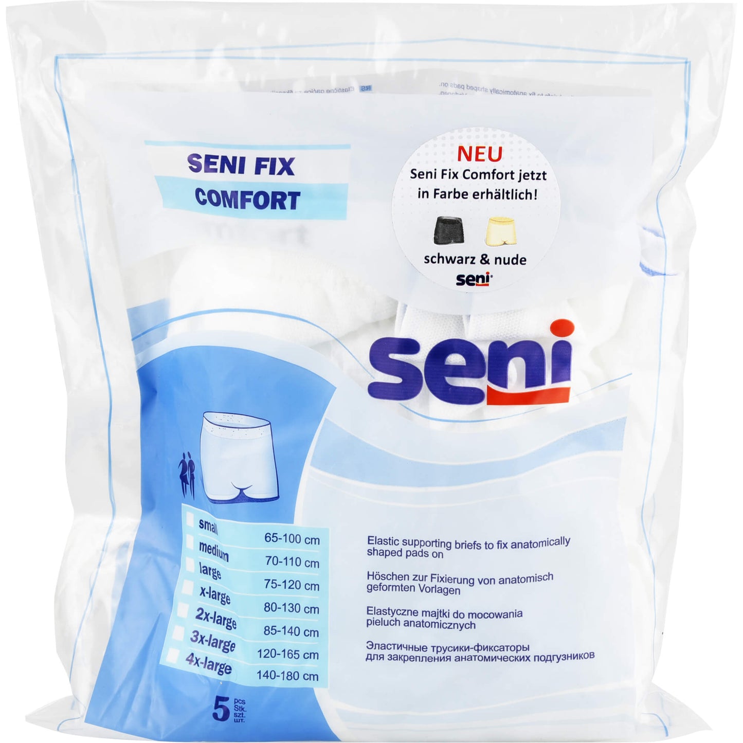 SENI Fix Comfort Fixierhosen XXXL 5 St