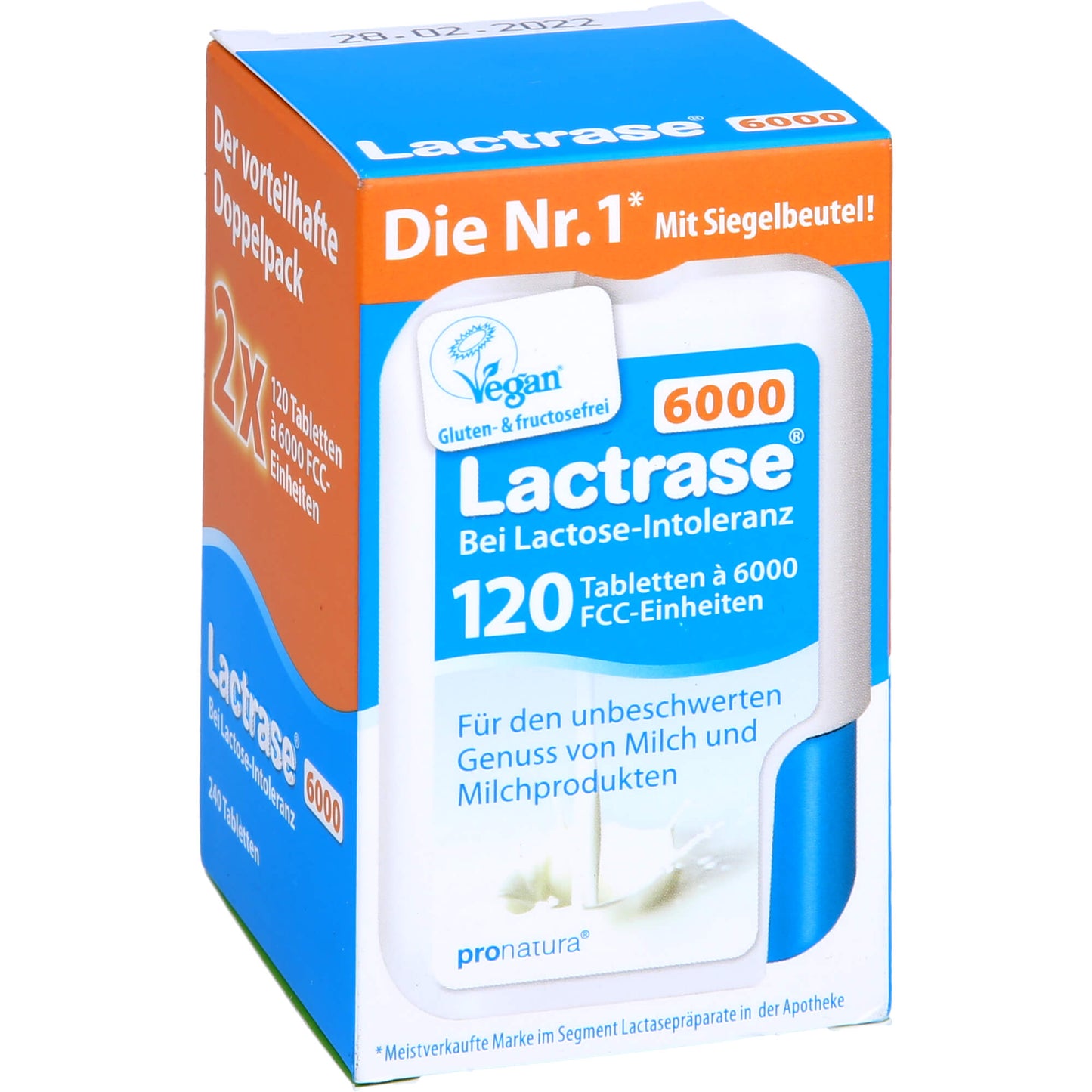 LACTRASE 6.000 FCC Tbl.im Klickspender Doppelpack 2X120 St