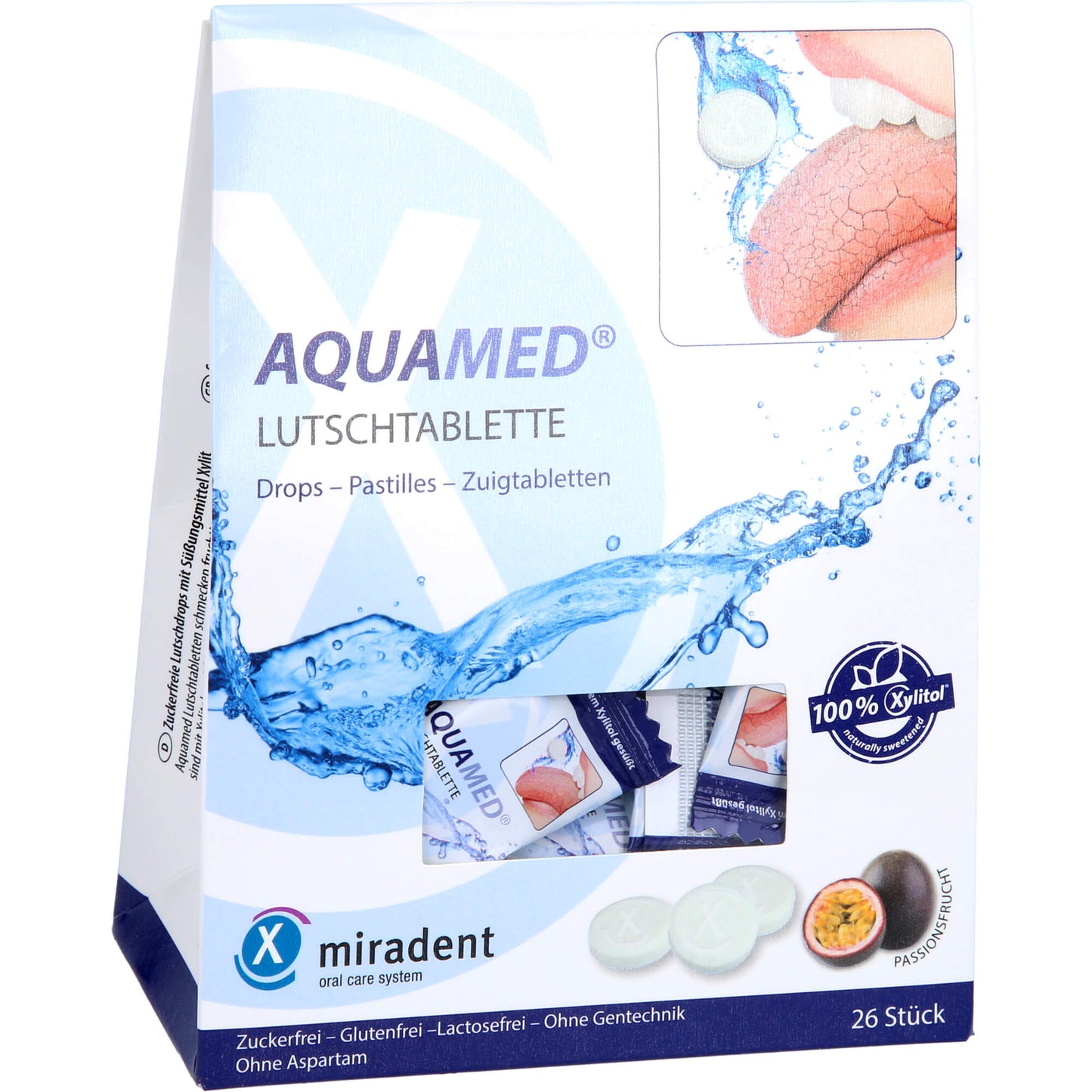 MIRADENT Aquamed Mundtrockenheit Lutschtabletten 60 g