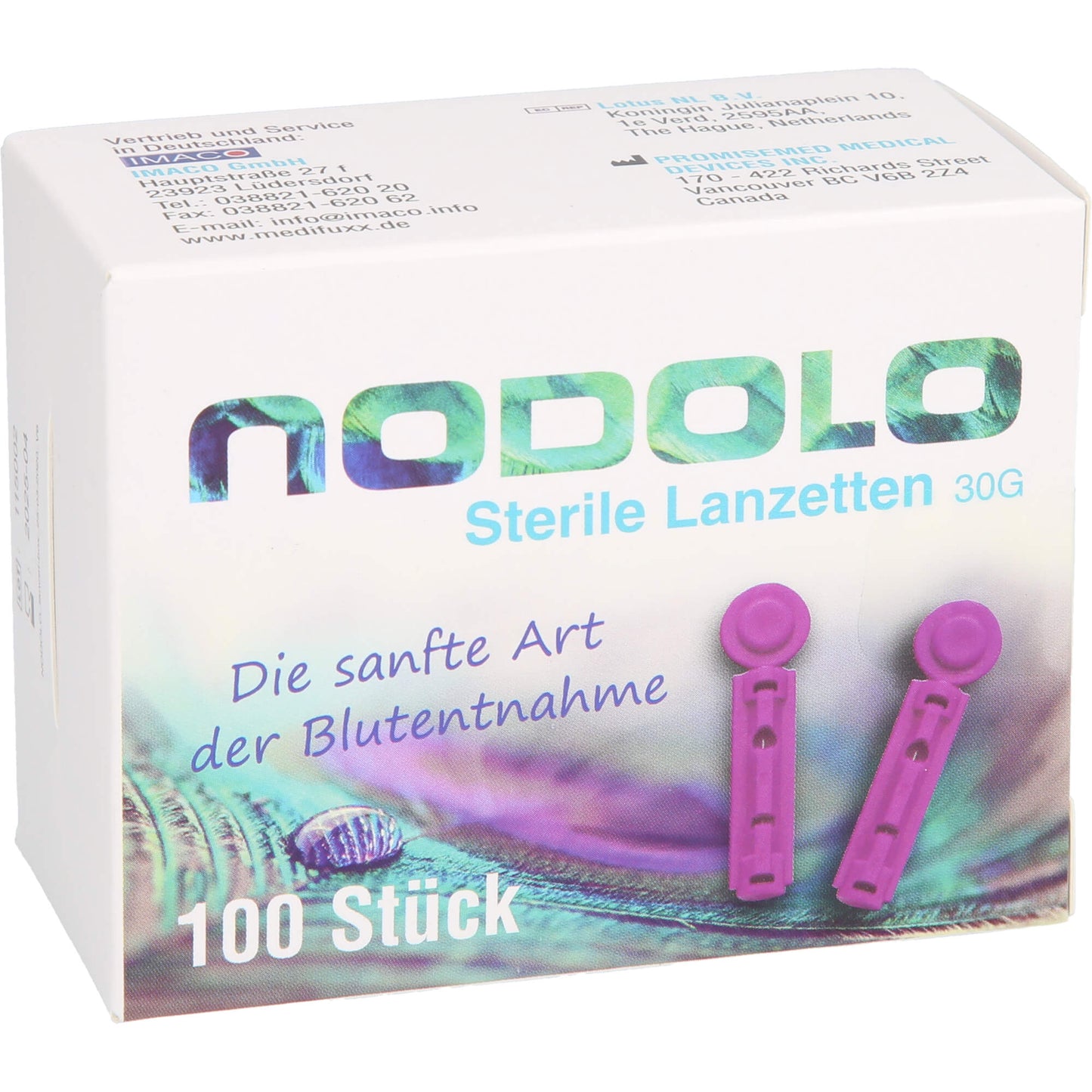 LANZETTEN NODOLO steril 30 G ultra fine 100 St