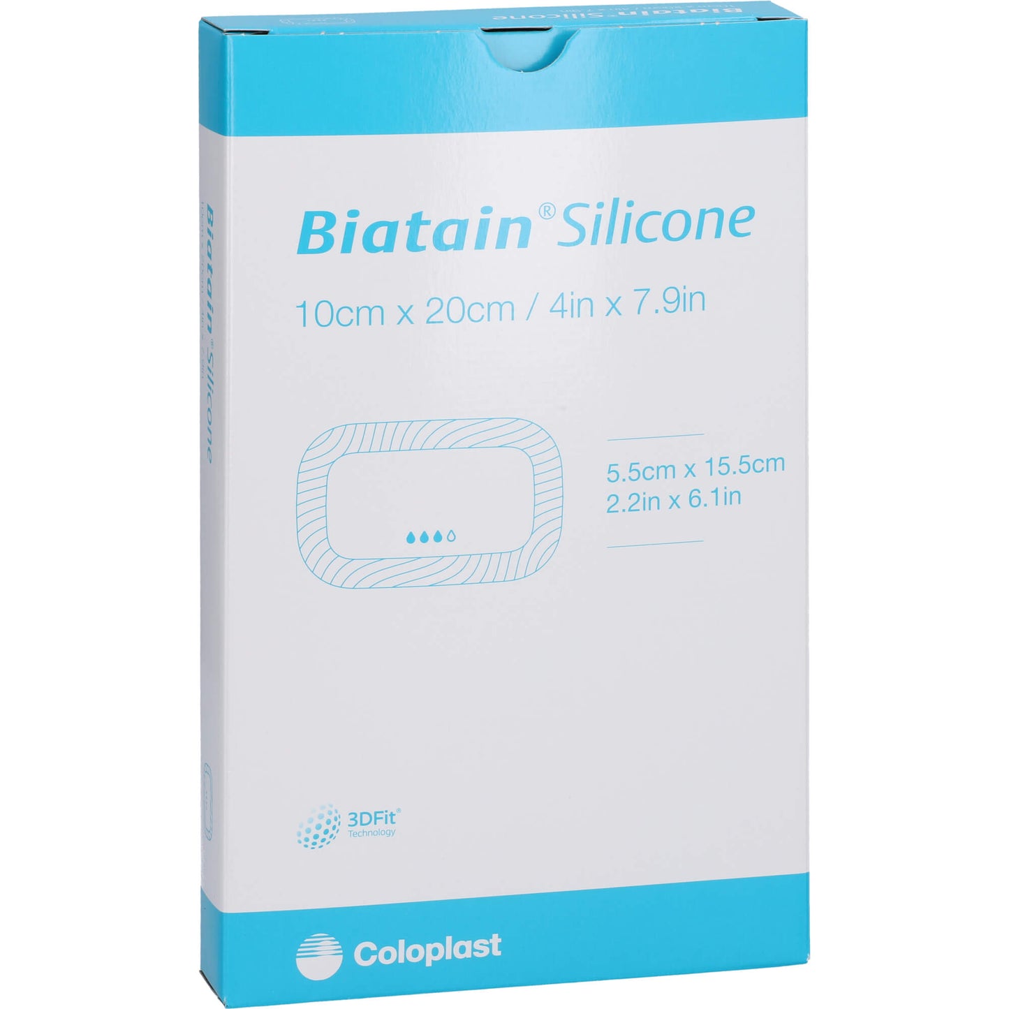 BIATAIN Silicone Schaumverband 10x20 cm 5 St