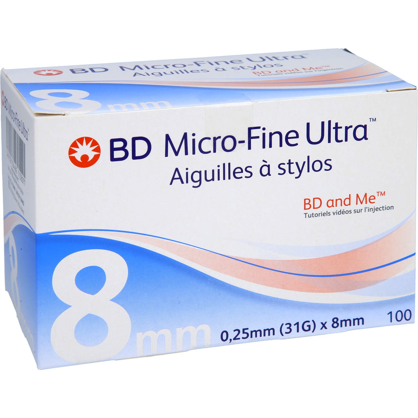 BD MICRO-FINE ULTRA Pentapoint Pen-Nadeln 0,25x8mm 100 St