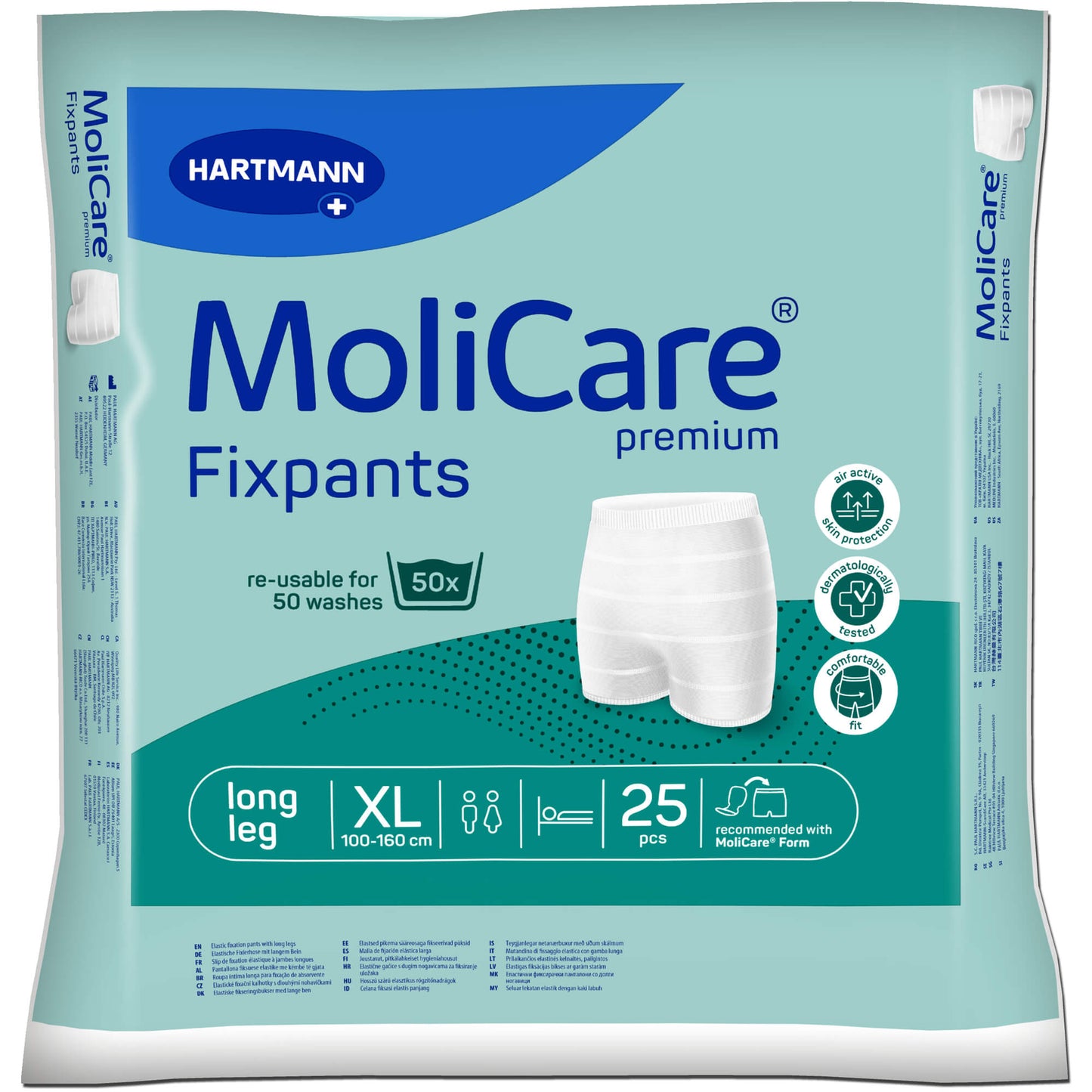 MOLICARE Premium Fixpants long leg Gr.XL 25 St