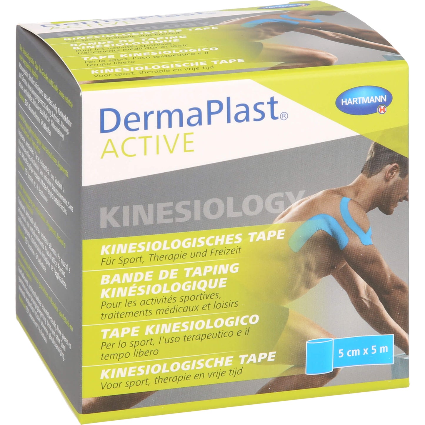 DERMAPLAST Active Kinesiology Tape 5 cmx5 m blau 1 St