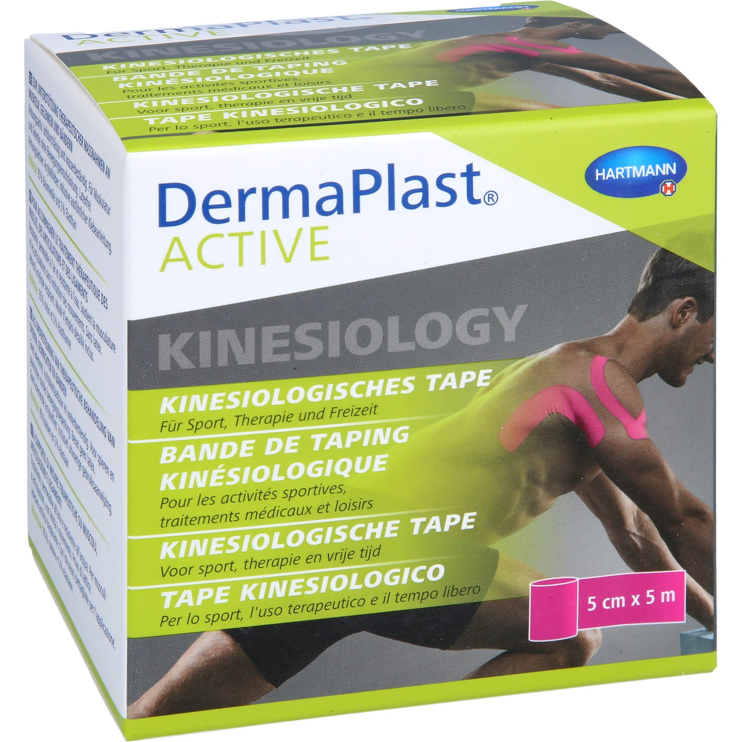 DERMAPLAST Active Kinesiology Tape 5 cmx5 m pink 1 St