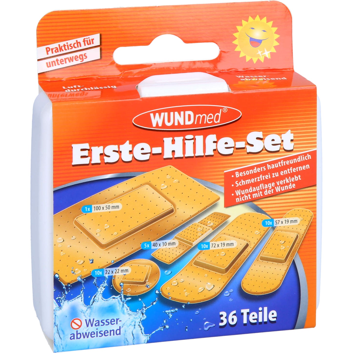 ERSTE HILFE-SET Pflaster 36 Teile 1 P