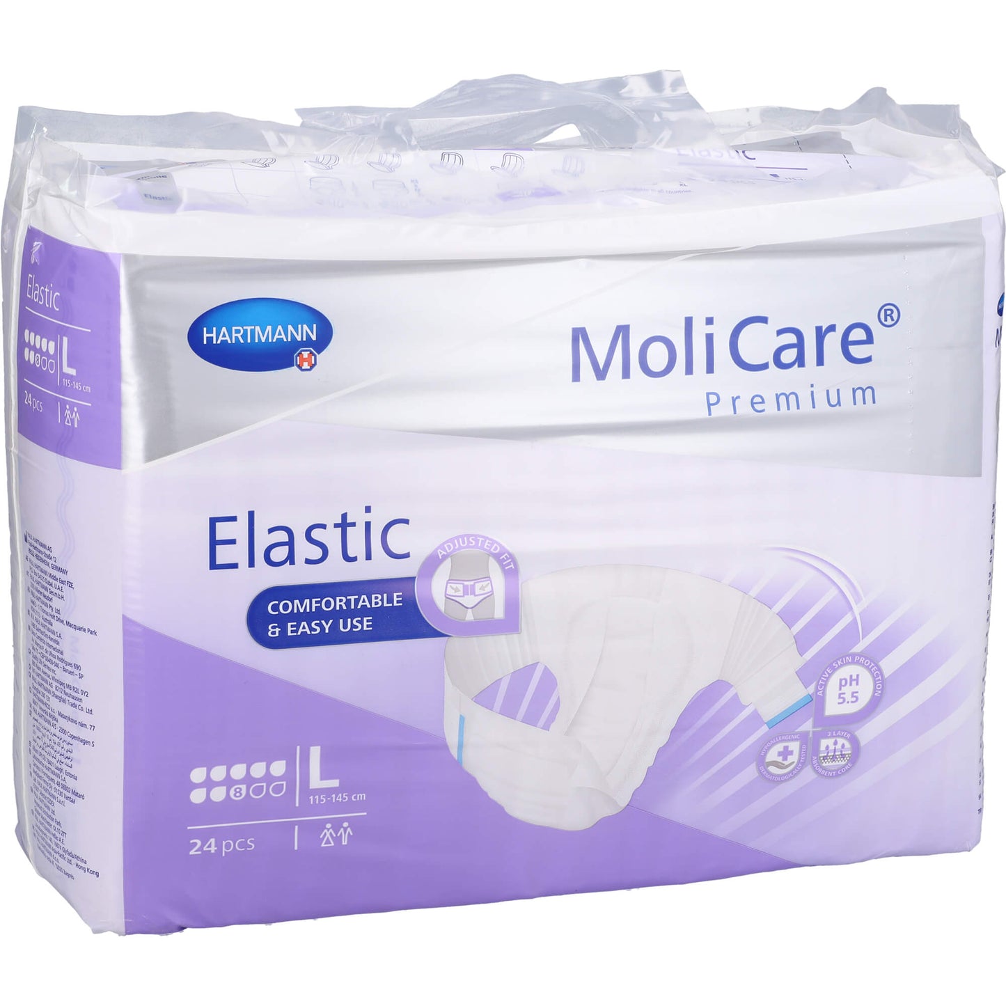 MOLICARE Premium Elastic Slip 8 Tropfen Gr.L 24 St