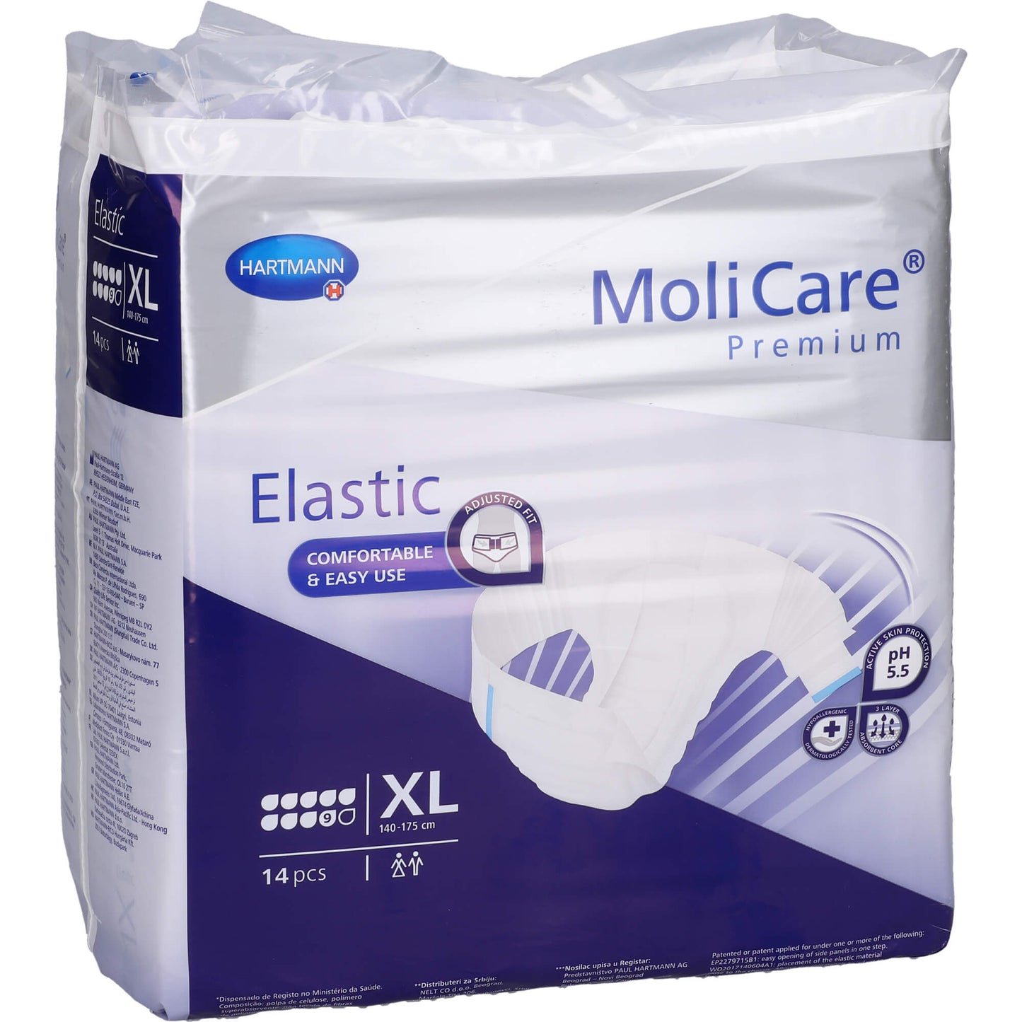 MOLICARE Premium Elastic Slip 9 Tropfen Gr.XL 14 St