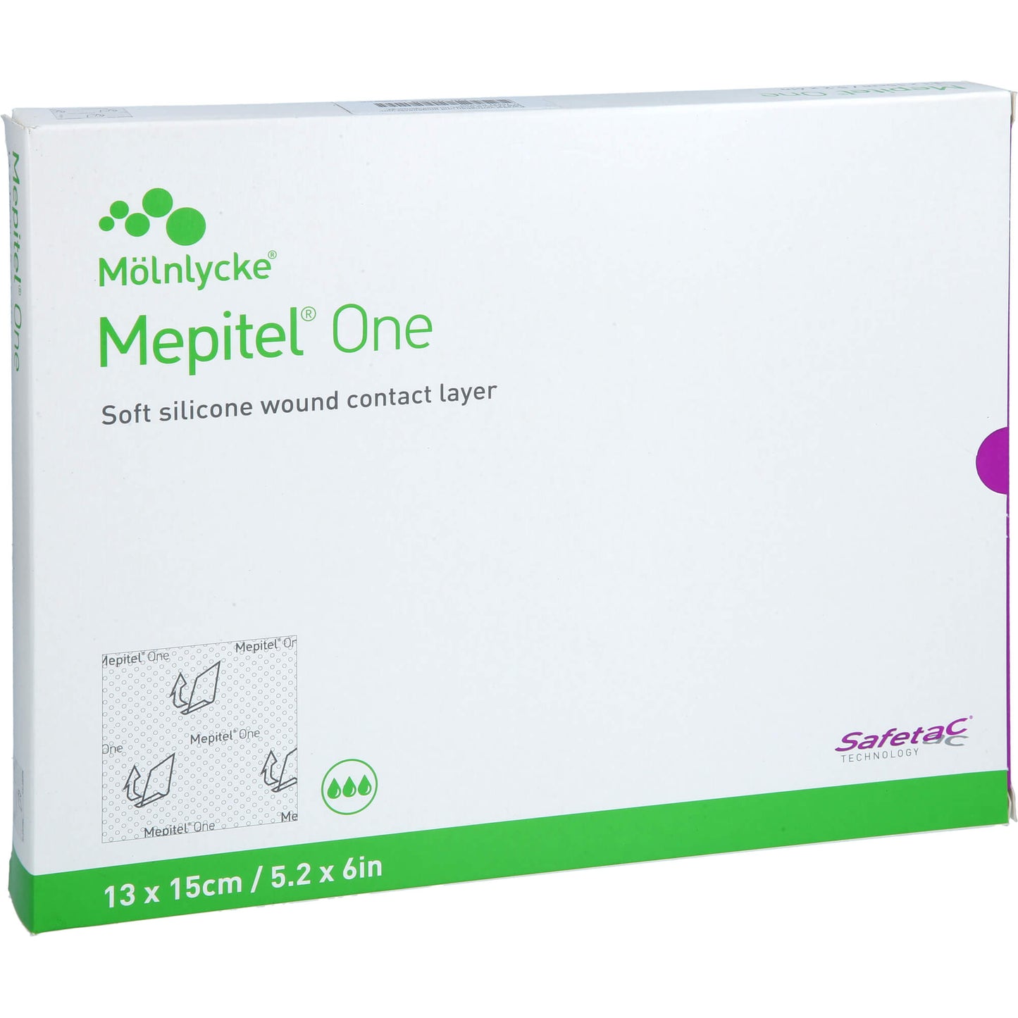 MEPITEL One 13x15 cm Silikon Netzverband 5 St