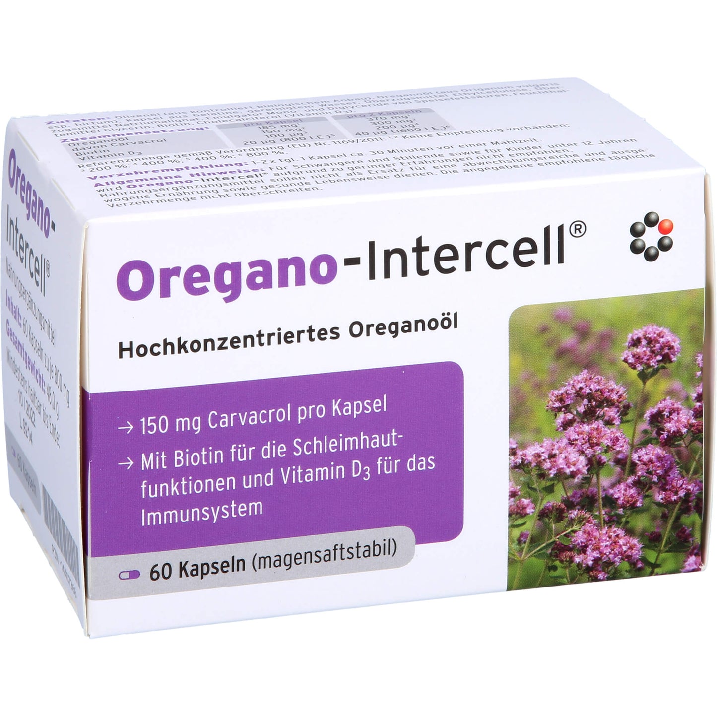 OREGANO-INTERCELL magensaftresistente Weichkapseln 60 St