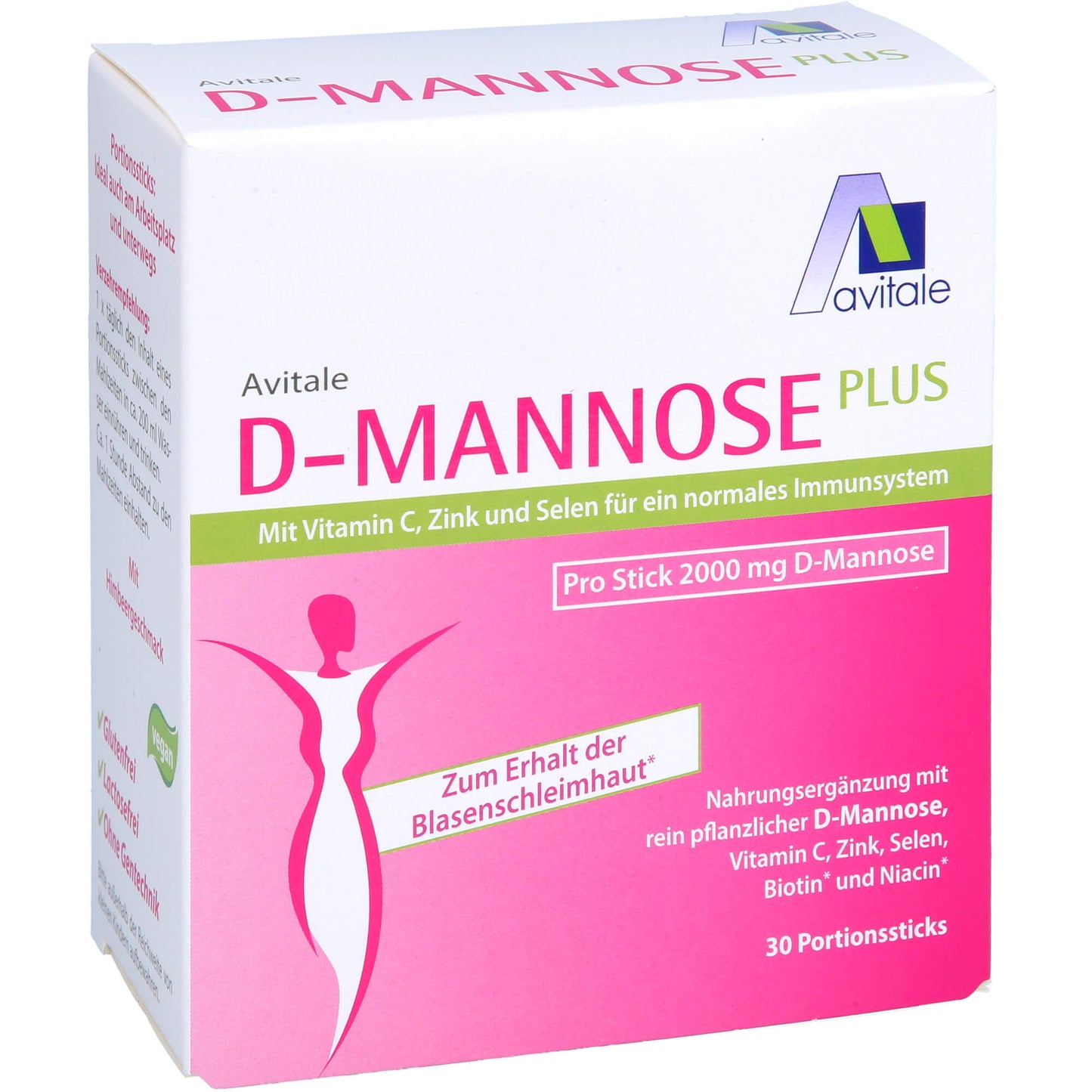 D-MANNOSE PLUS 2000 mg Sticks m.Vit.u.Mineralstof. 30X2.47 g