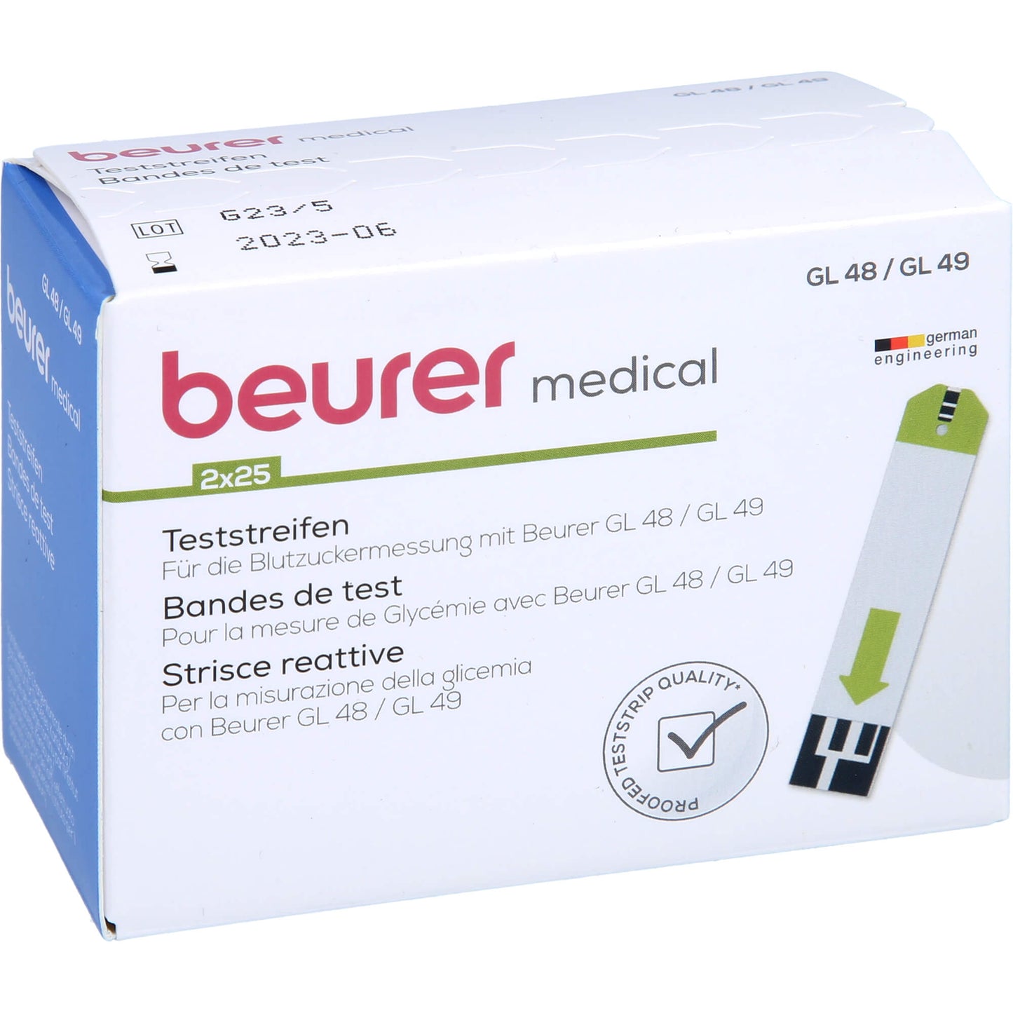 BEURER GL48/GL49 Teststreifen 50 St