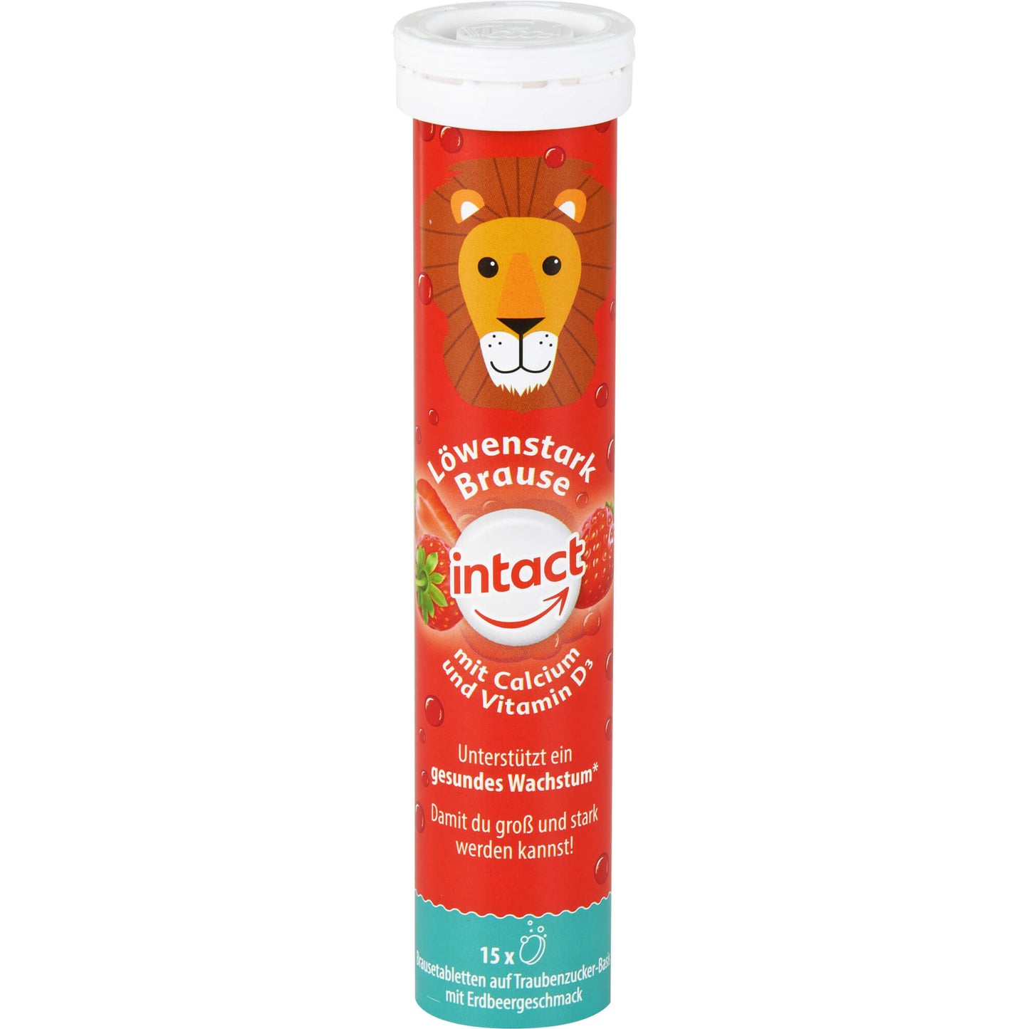 INTACT Löwenstark Brausetabletten m.Calcium 15 St