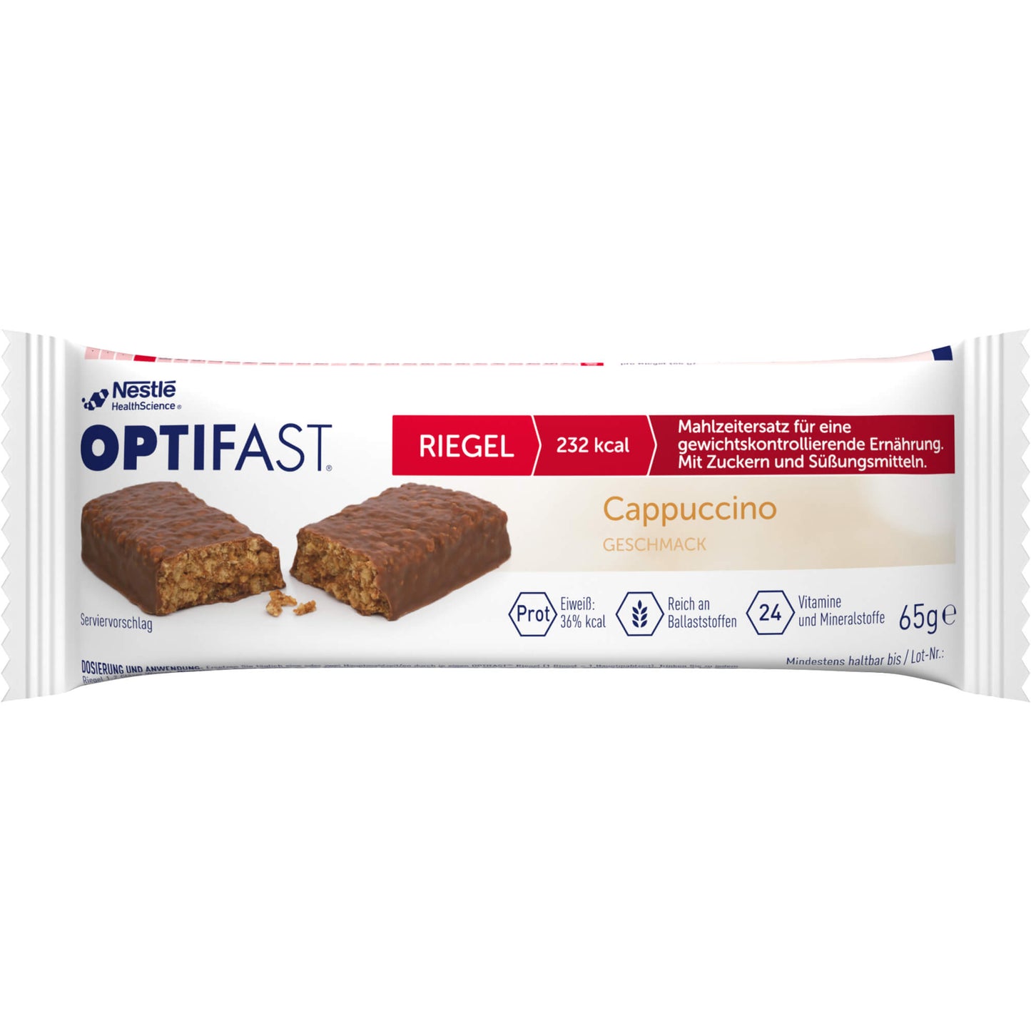 OPTIFAST Riegel Cappuccino 6X65 g